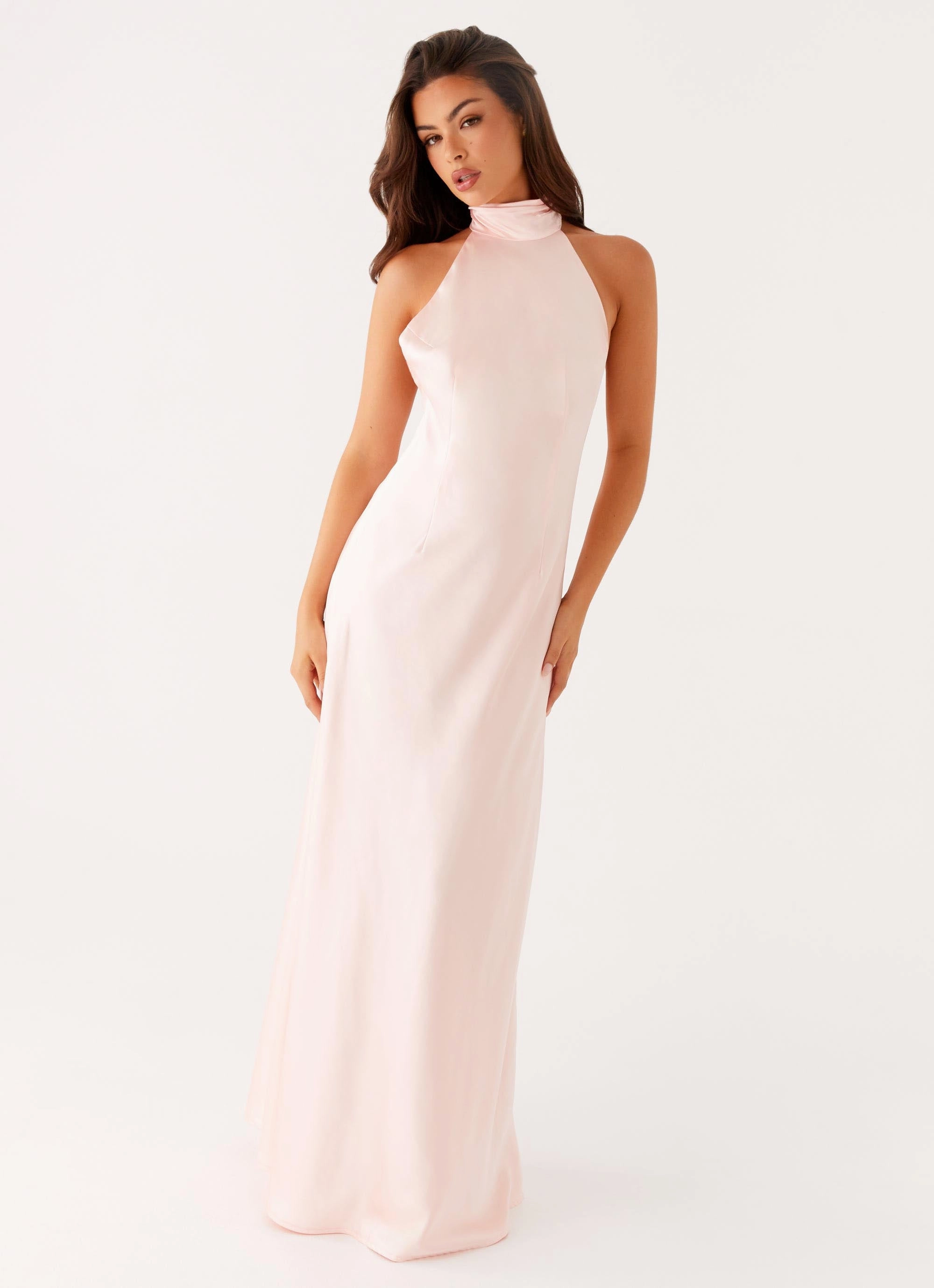 Siani Backless Maxi Dress - Pink Style Moment