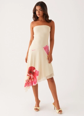 Mariposa Midi Dress - Orchid Yellow Vibe Choice