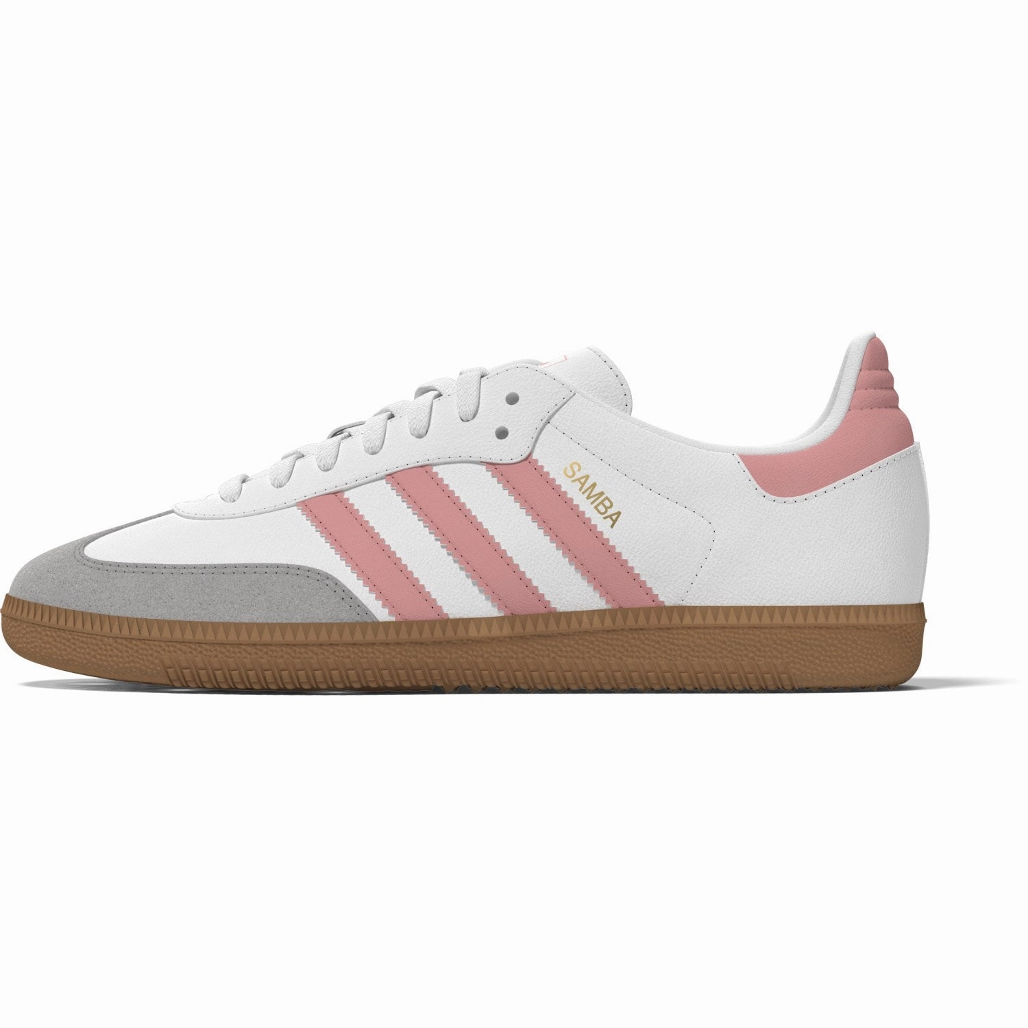 SlipResistantOutsole All Wear adidas Originals Ftwr White/Semi Pink Spark/Gum 3 Samba Og J Sneakers
