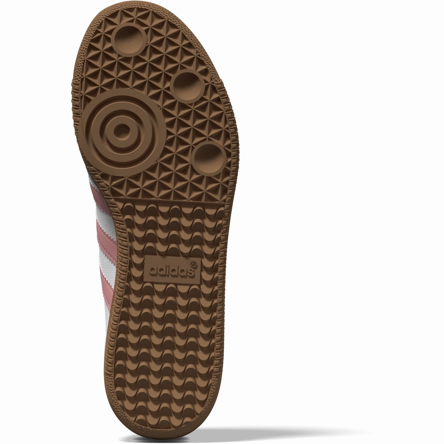 adidas Originals Ftwr White/Semi Pink Spark/Gum 3 Samba Og J Sneakers Eva Midsole Dynamic Flexibility