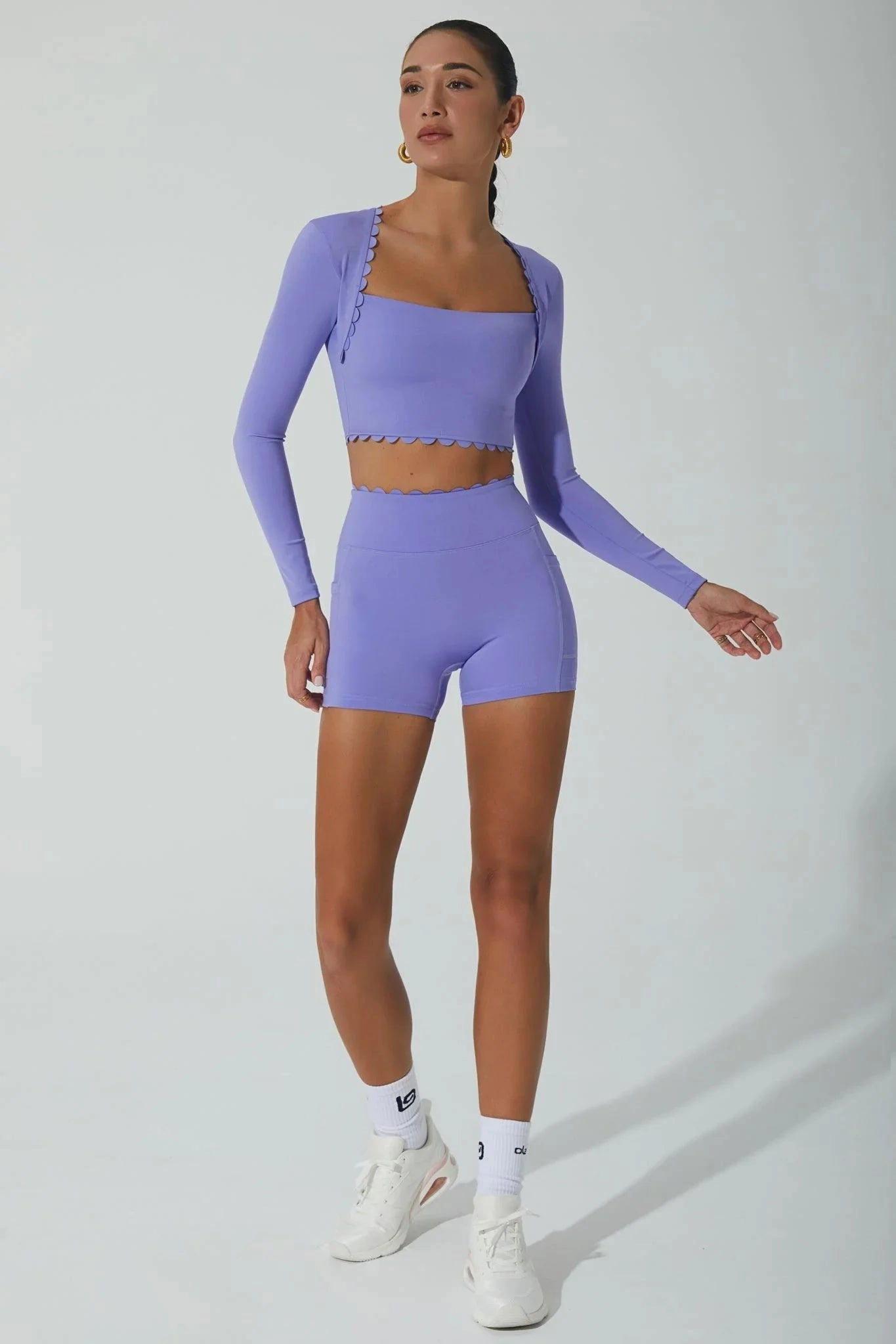 Double Layered Reinforcement Snowboarding Gear Teresa Biker Shorts - Very Peri