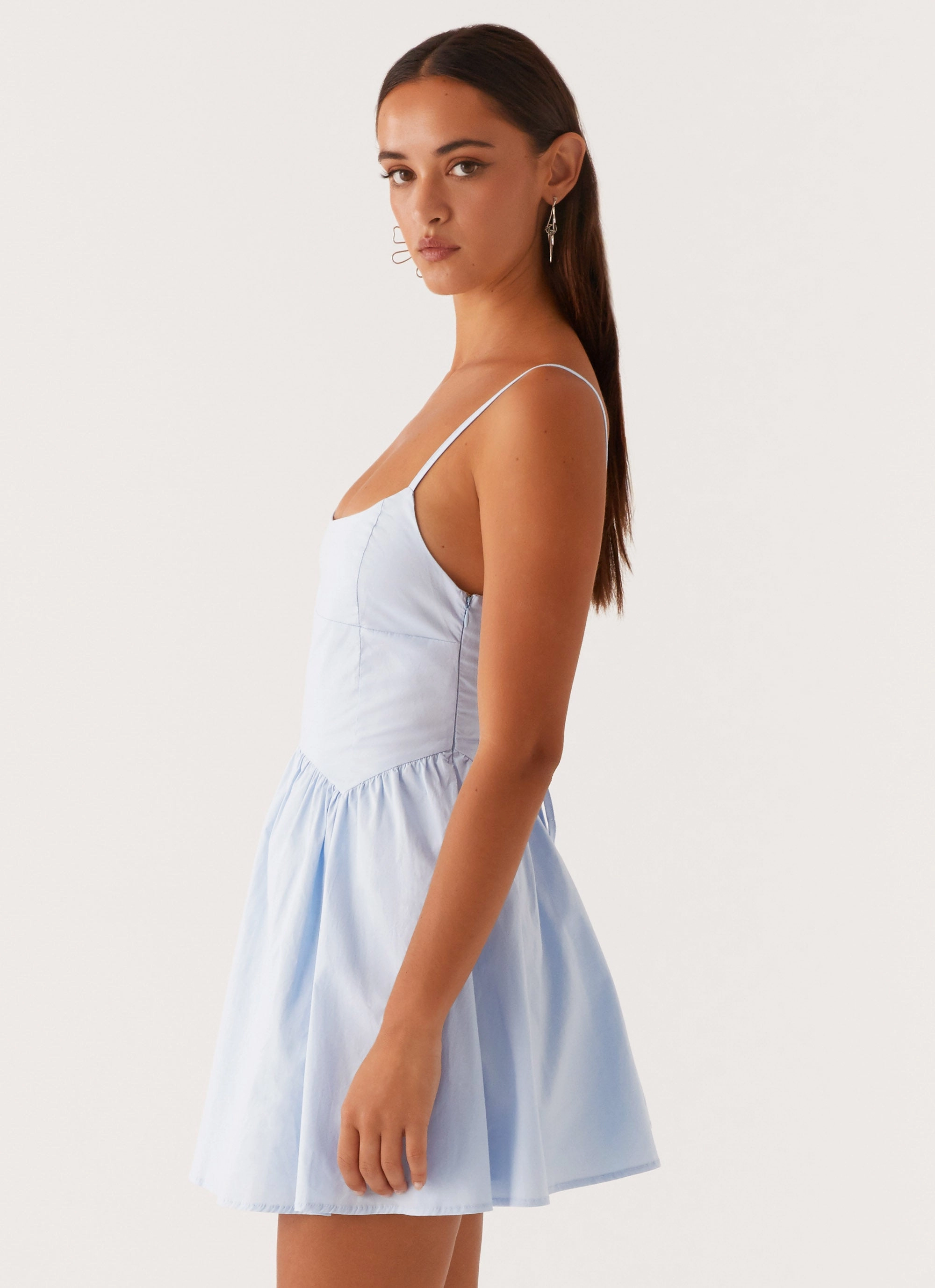 Tesoro Mio Mini Dress - Baby Blue Easy Fit