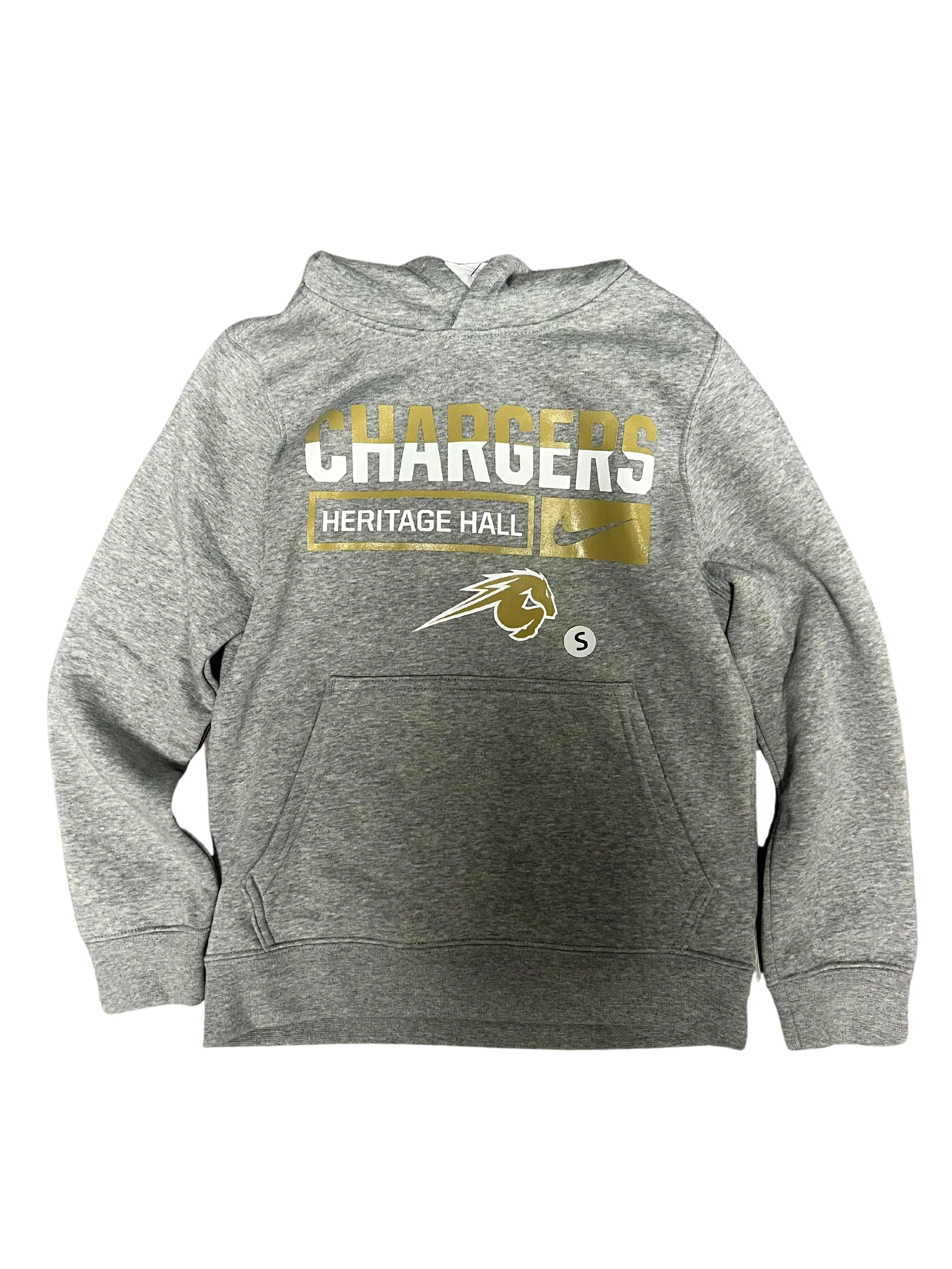 Youth Nike CLub Fleece PO Hoody Chargers adults glove accents