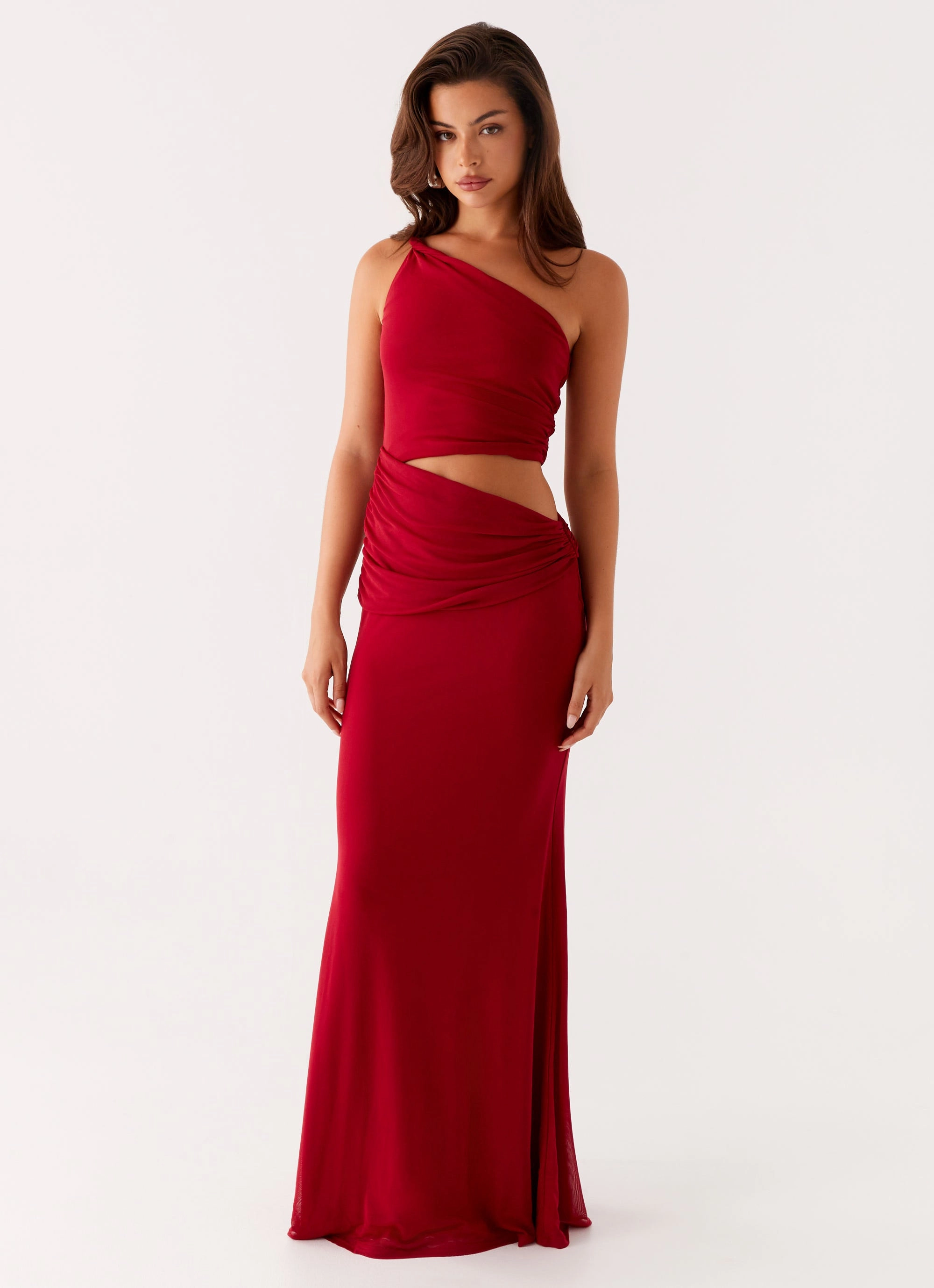 Effortless Vibe Three Wishes Maxi Dress - Raspberry