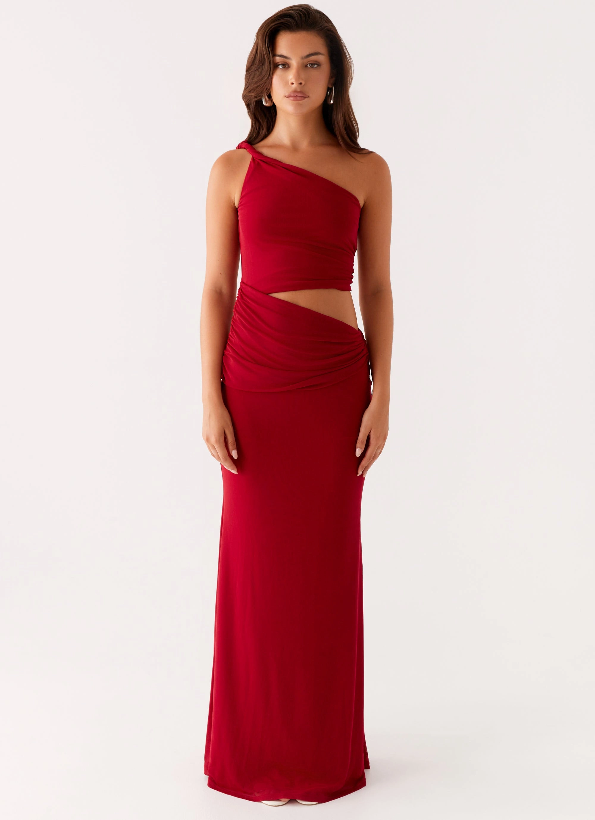 Three Wishes Maxi Dress - Raspberry Trendy Tailoring