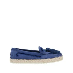 Tod's Women's Leather Espadrilles Anti Friction Lining Heel Cup Stabilization