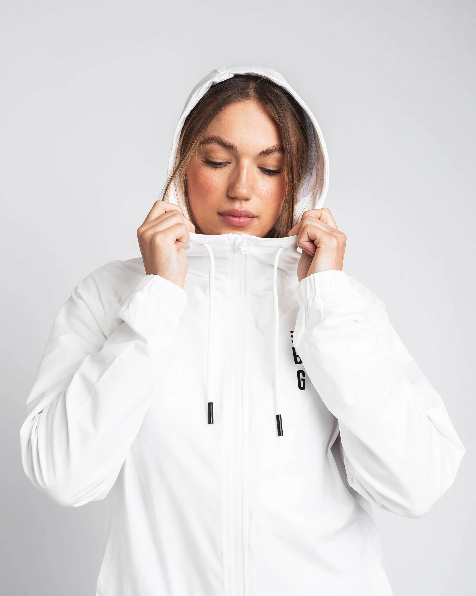Signature Windbreaker - White Tear Resistant Fabric Blends Wool blend