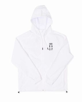 All Season Performance Weave Signature Windbreaker - White