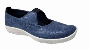 Soft Footwear Comfort Sandal Fit Women's Leina Shoe In Blue Liho