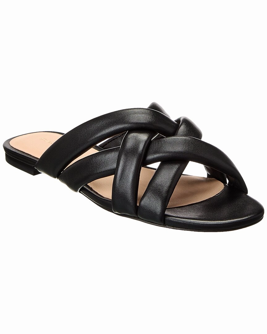 Performance Oriented Stuart Weitzman Crossover Leather Slide