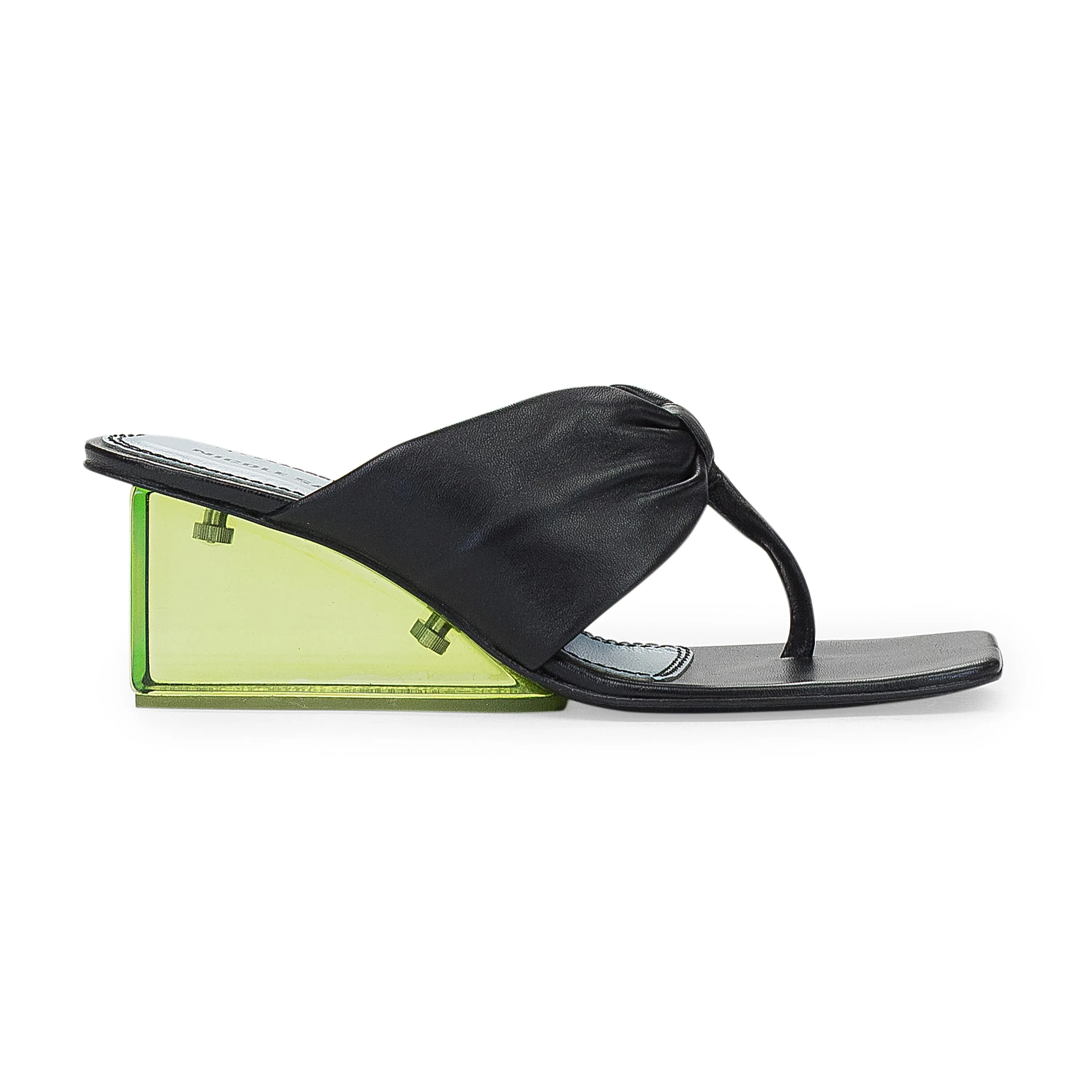 BLACK EXCLUSIVE KARINA WEDGE HEELS Heel Strap