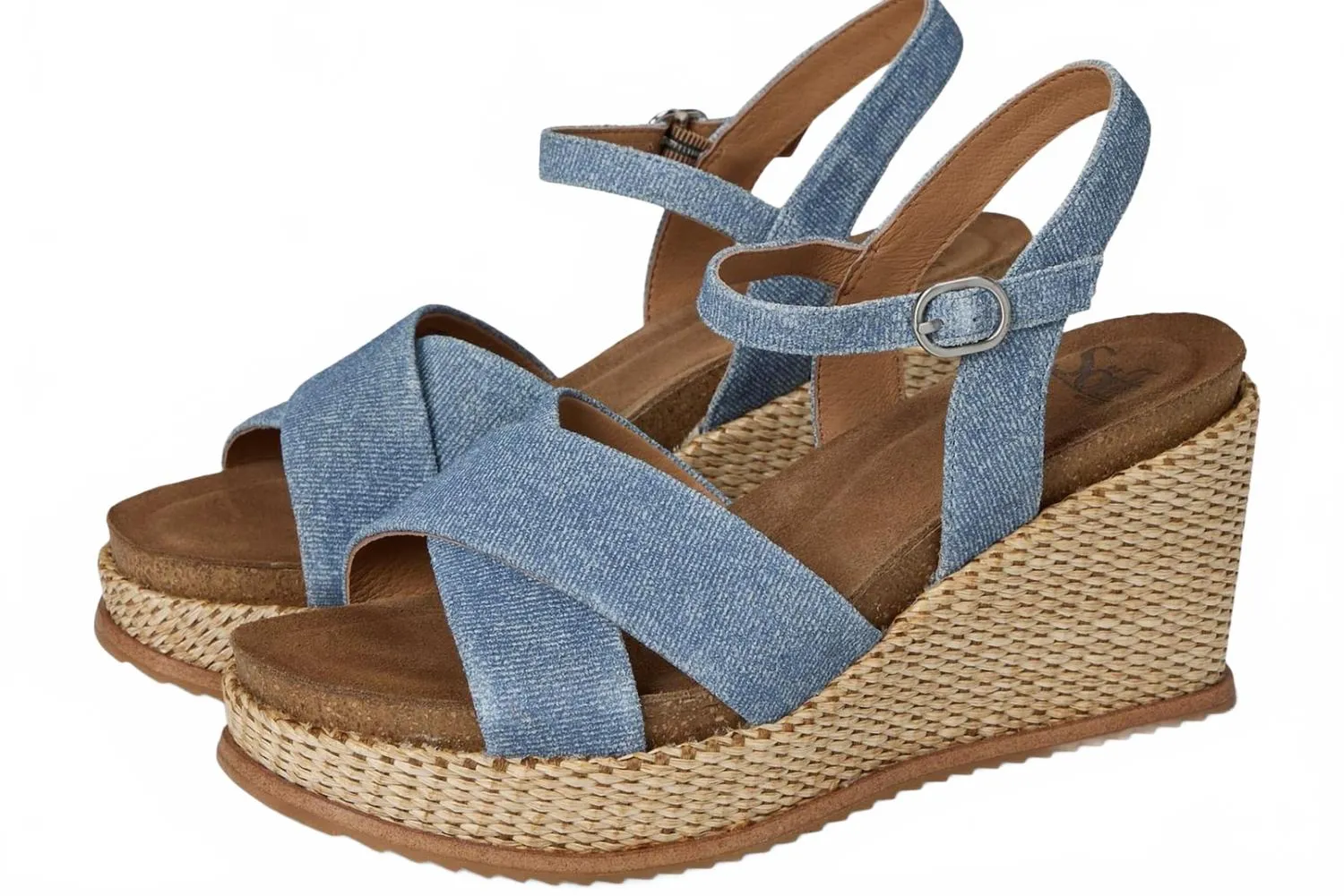 Women Diana Wedge Sandal In Denim Dynamic Arch Contouring