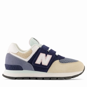 New Balance 574 Navy Sneakers Thermoplastic Bonding