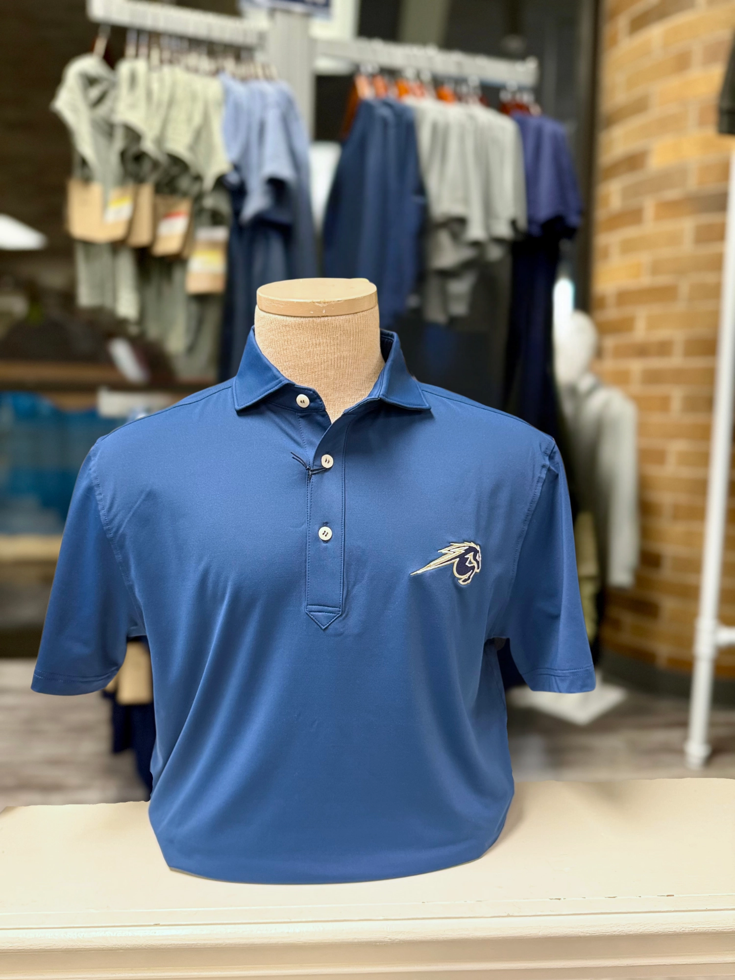 Effortless Design Basic Comfort Turtleson Polo, navy, Charger Horse