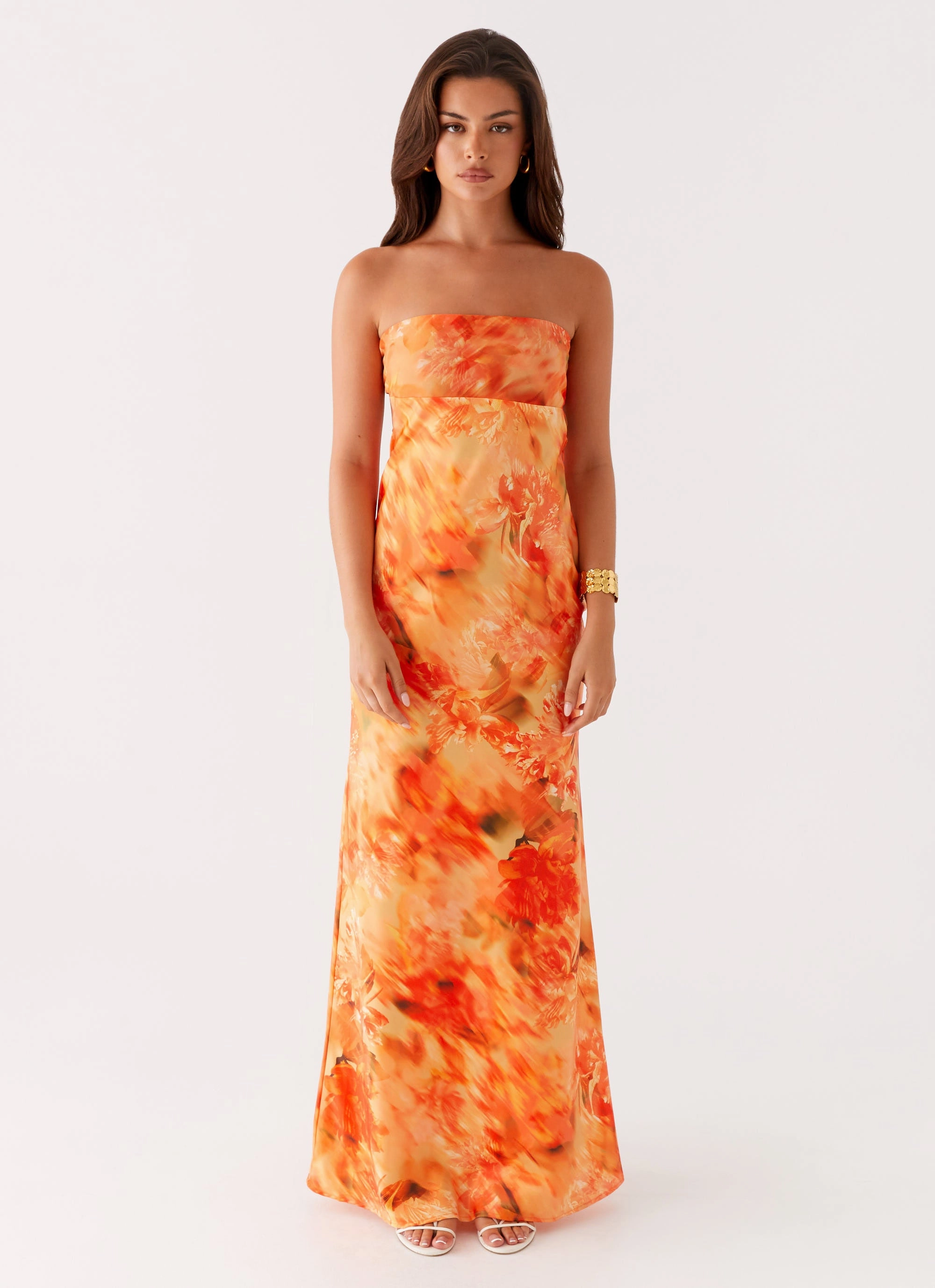 Carmen Maxi Dress - Sunset Floral petite size