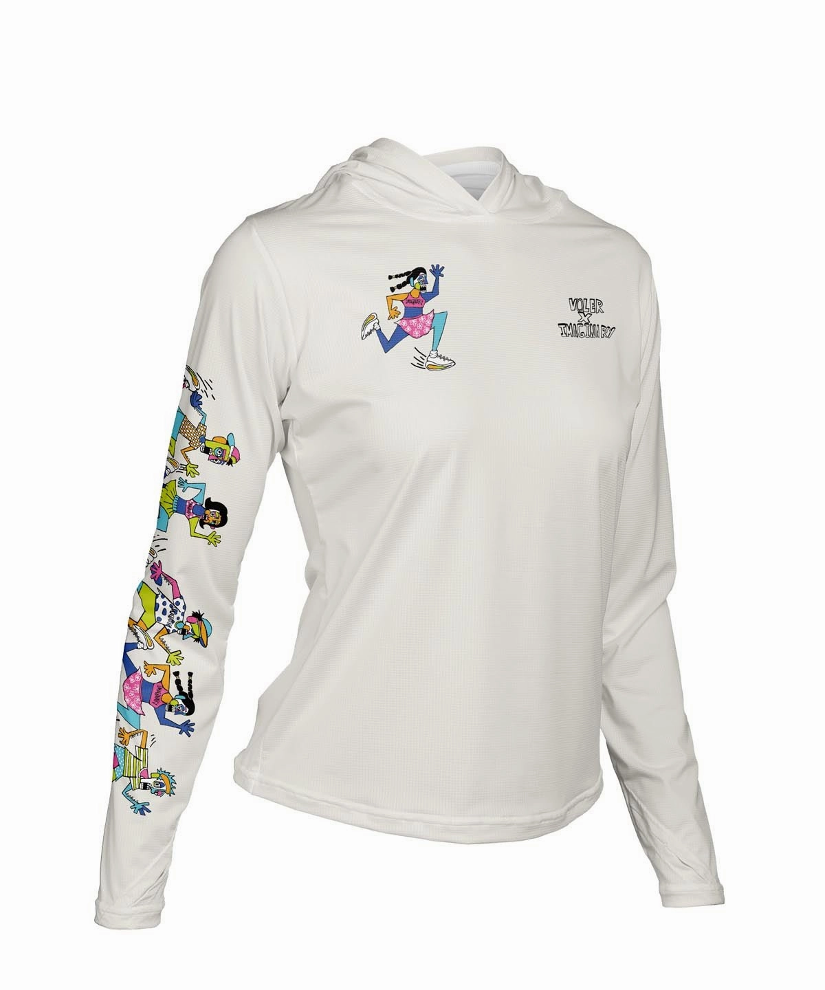 W. ENDURANCE AIR HOODIE - IMAGINARY RUN CLUB Multi Panel Construction