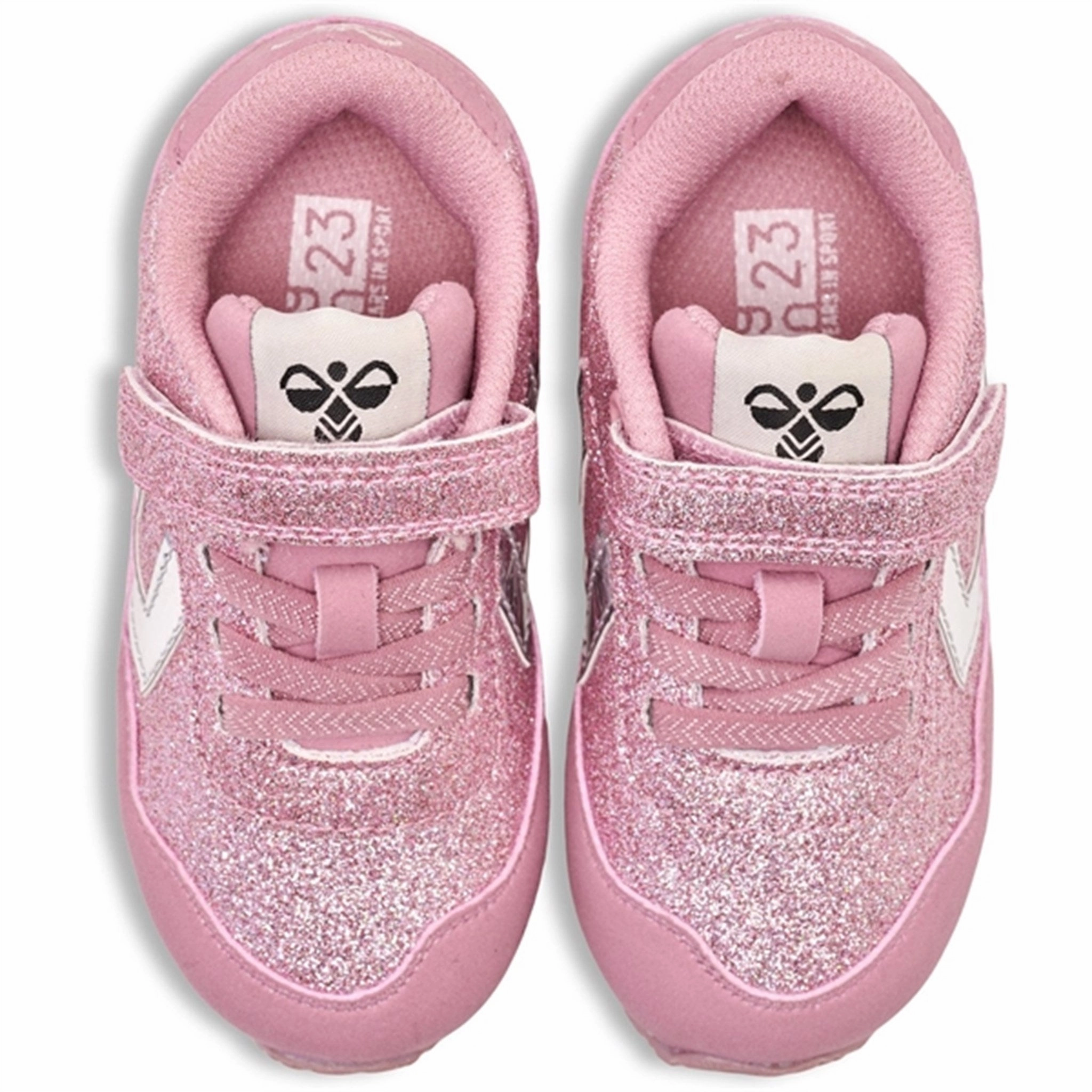 Sculpted materials Day Runner Hummel Reflex Glitter Infant Sneakers Zephyr