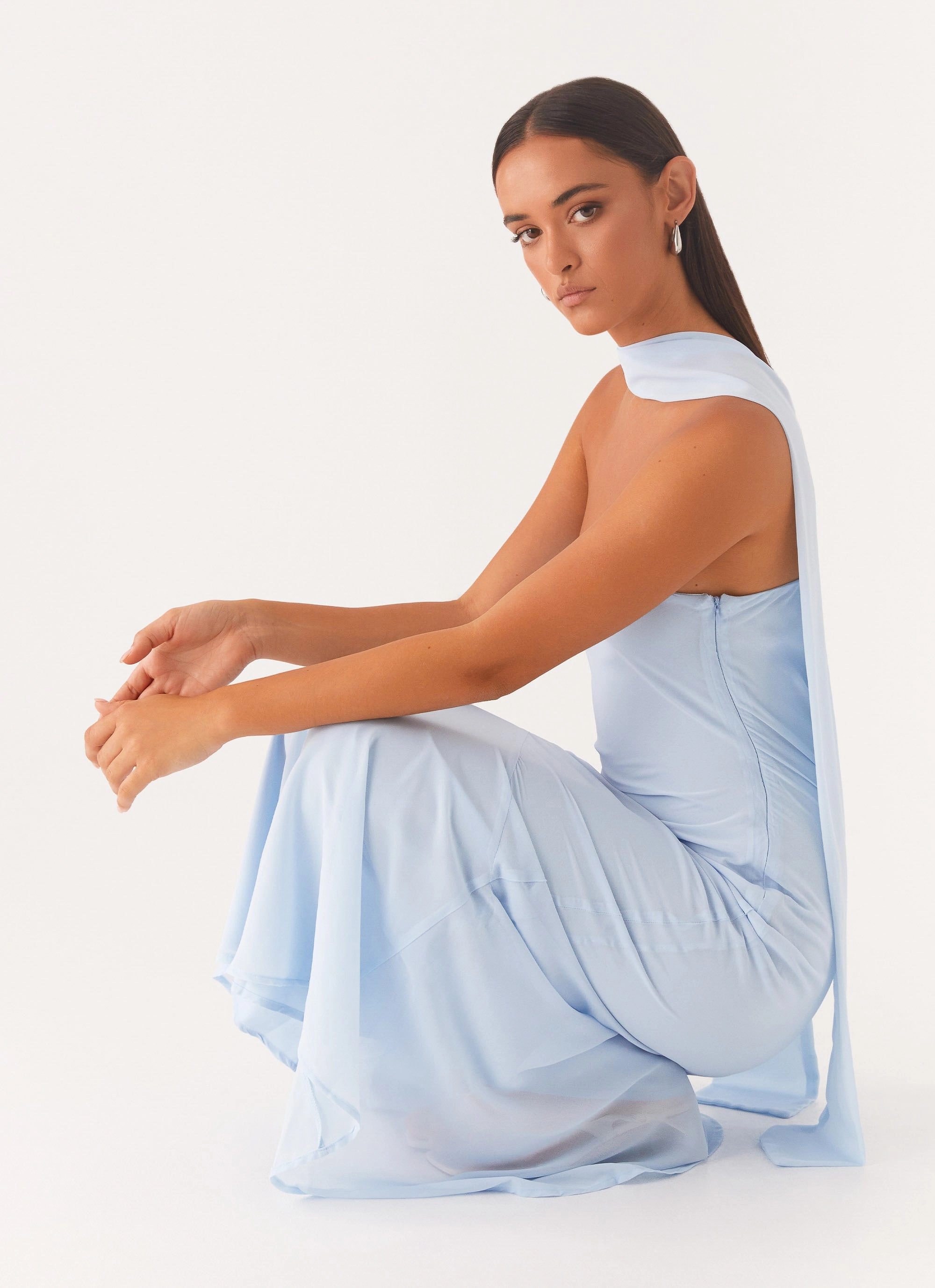 Under The Pagoda Maxi Dress - Blue Machine-washable Quick Look