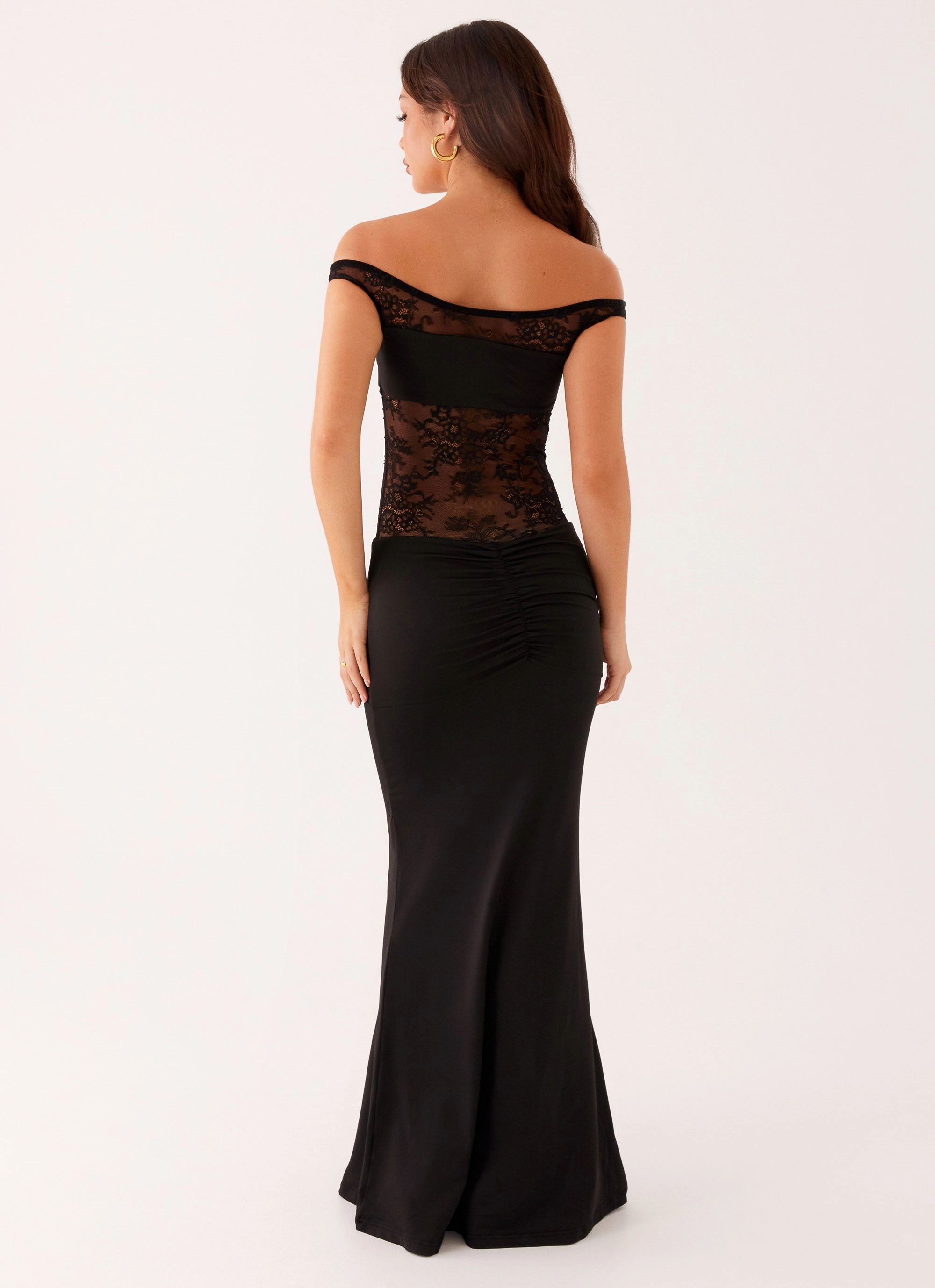 Subtle Lines Virgo Maxi Dress - Black