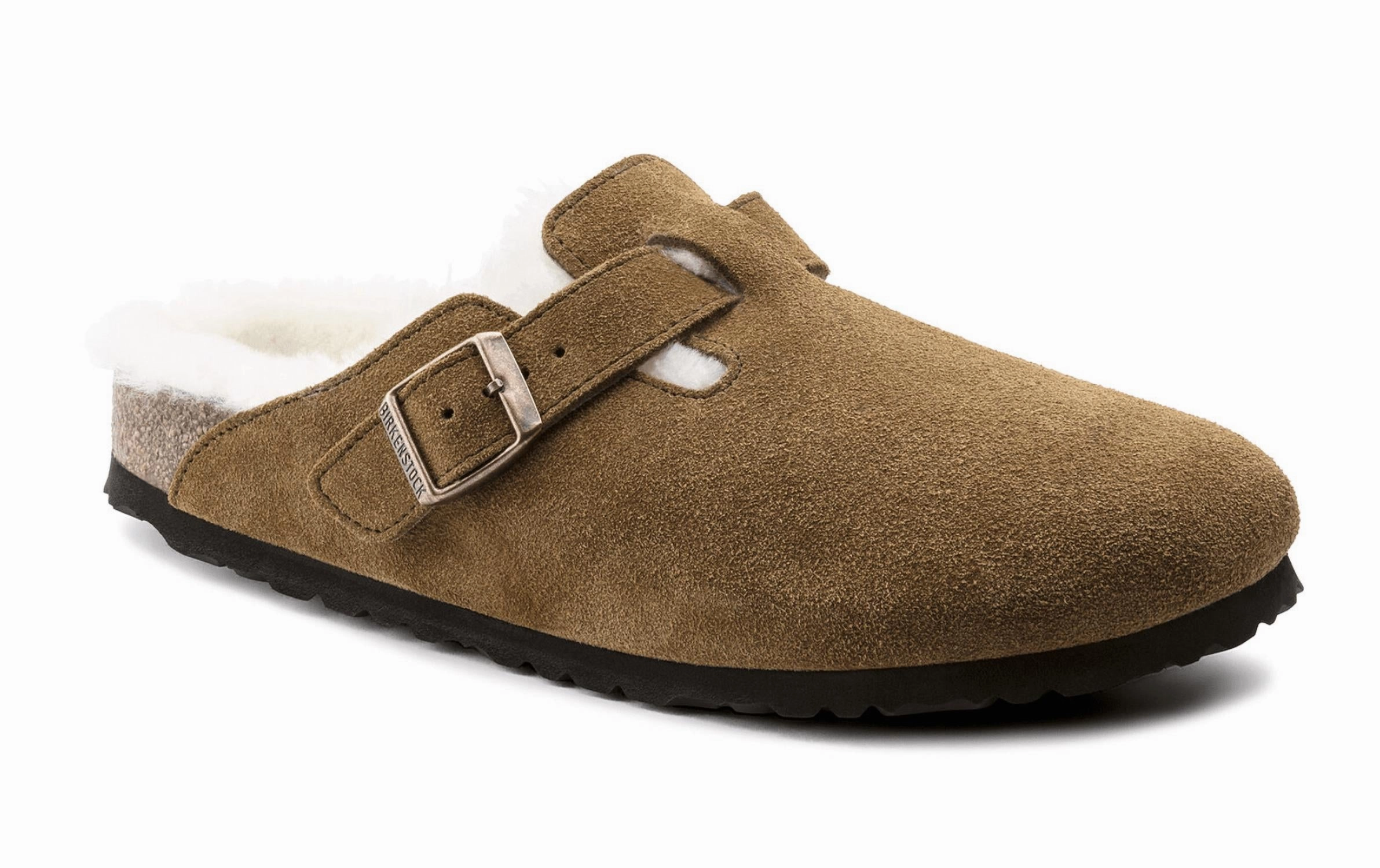 Perfect For Pools Poolside Comfort Unisex Boston Fur Shearling Clog In Mink