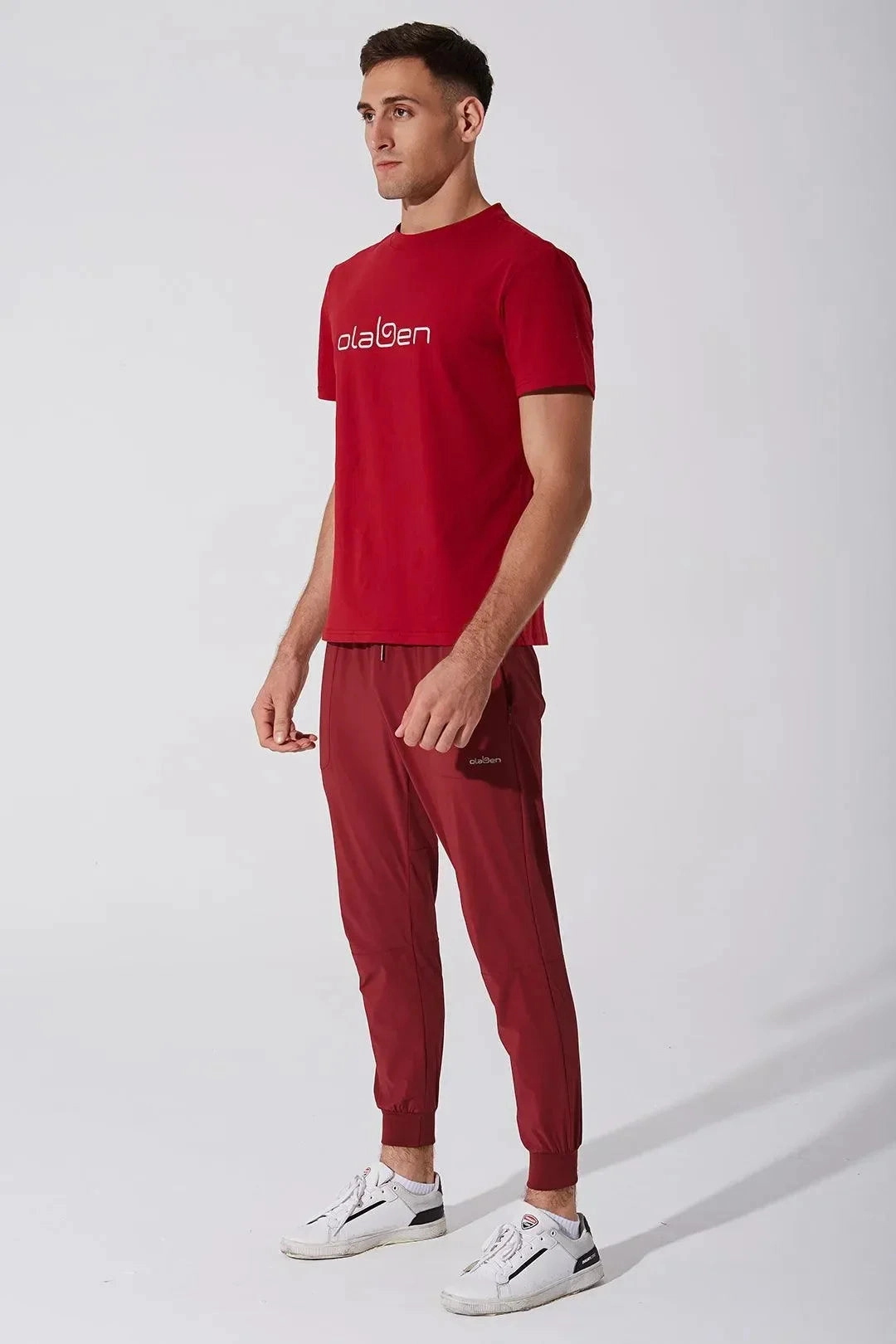 Chill Vibe Relaxed Style Unisex Olaben Tee - Red