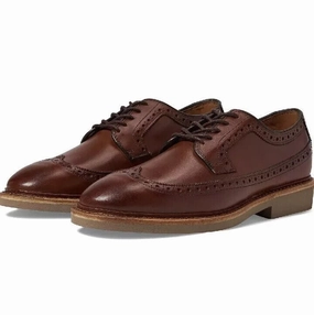 Anti Slip Allen Edmonds William Wingtip Derby Men's 7.5 Dark Chili Leather Shoes FZP083