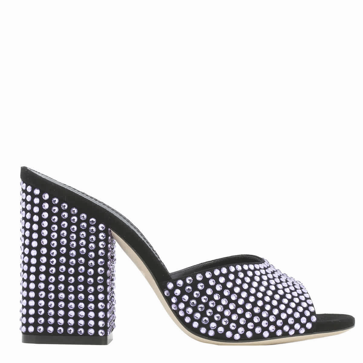 Light Effortless Slip-On Fit Paris Texas Violet Onyx Holly Anja Crystal-Embellished Mules