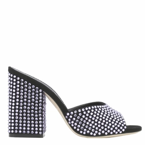 Light Effortless Slip-On Fit Paris Texas Violet Onyx Holly Anja Crystal-Embellished Mules