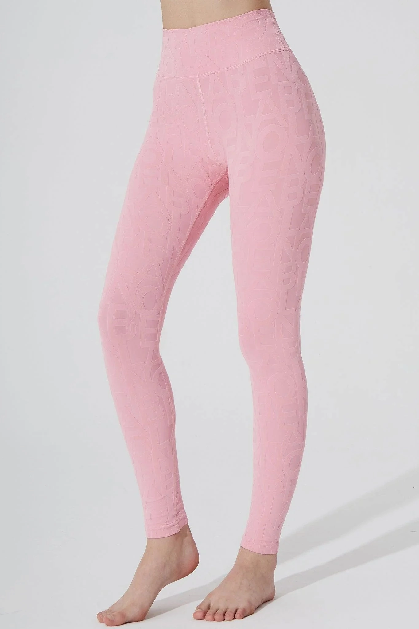 Breathable Material Classic D??ese Fleur Legging 3D - Powder Pink