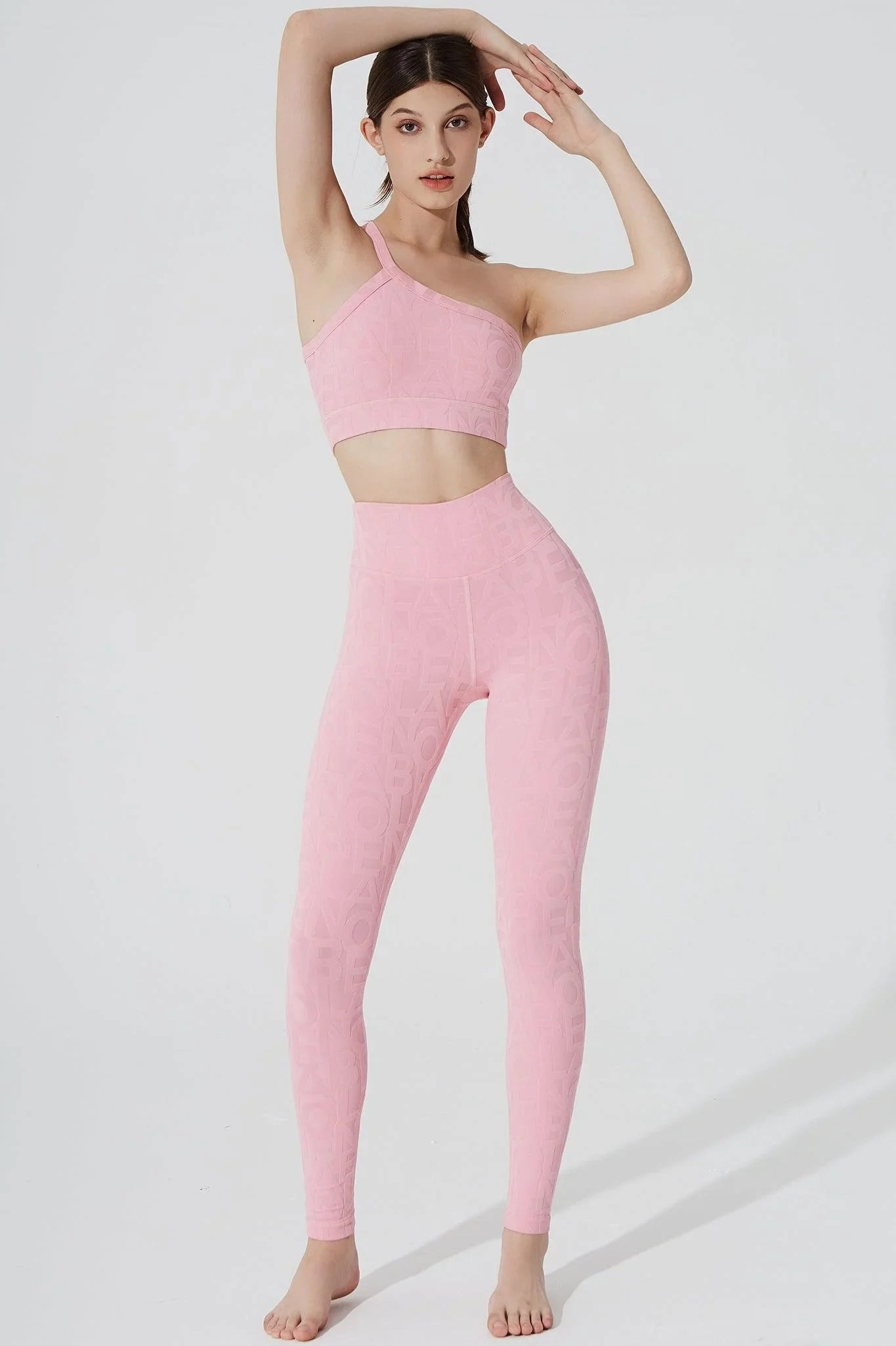 Classic D??ese Fleur Legging 3D - Powder Pink Morning Stretch Comfort Seeker