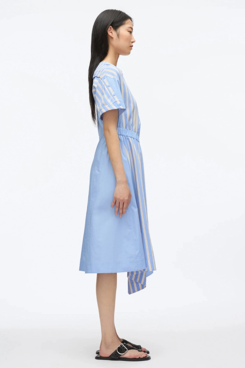 Relaxed and Elegant Elegant Silhouette V-Neck Dress