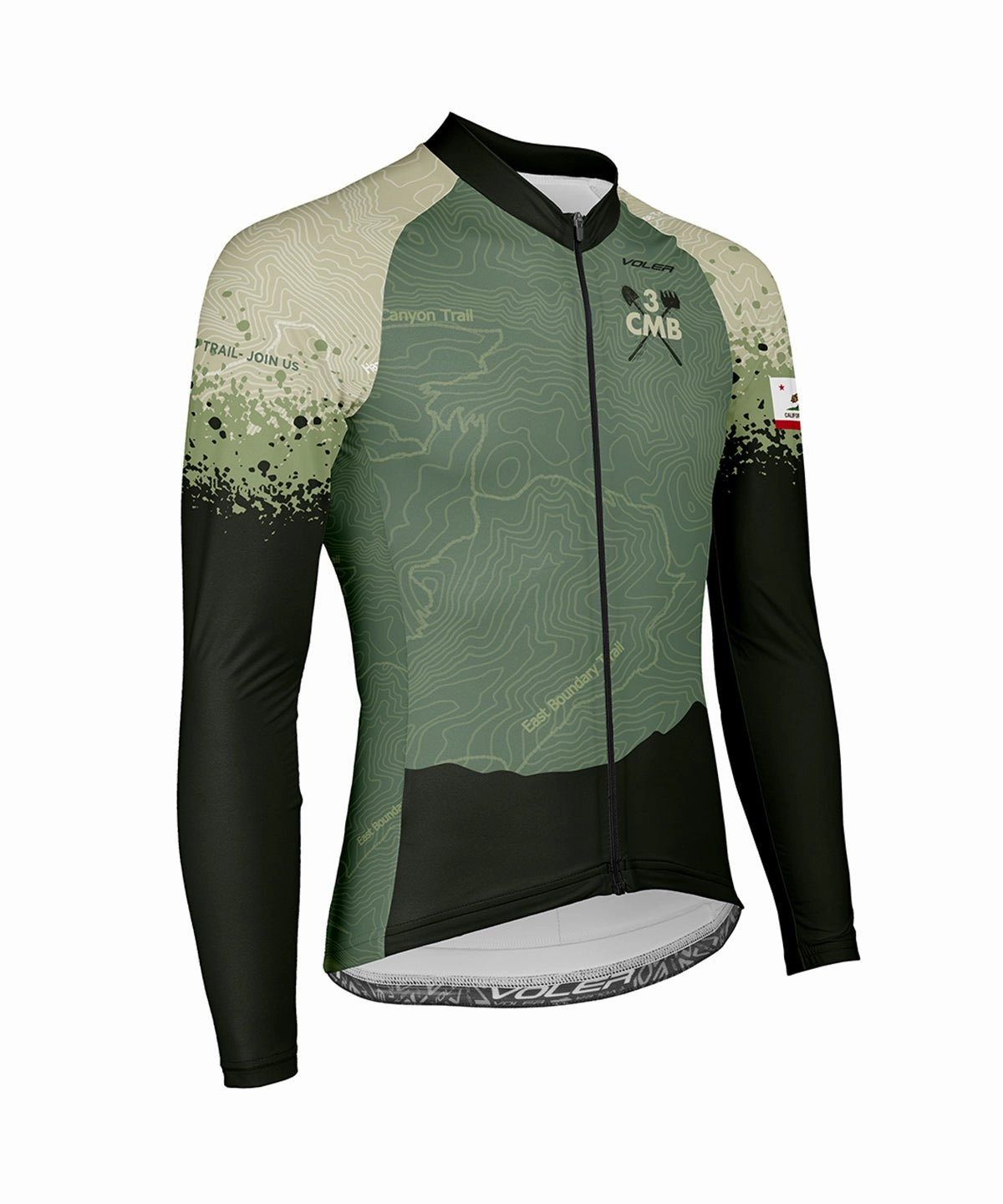 Tagless Neckline Design Anytime Layer M. PELOTON COASTAL LS JERSEY - 3CMB