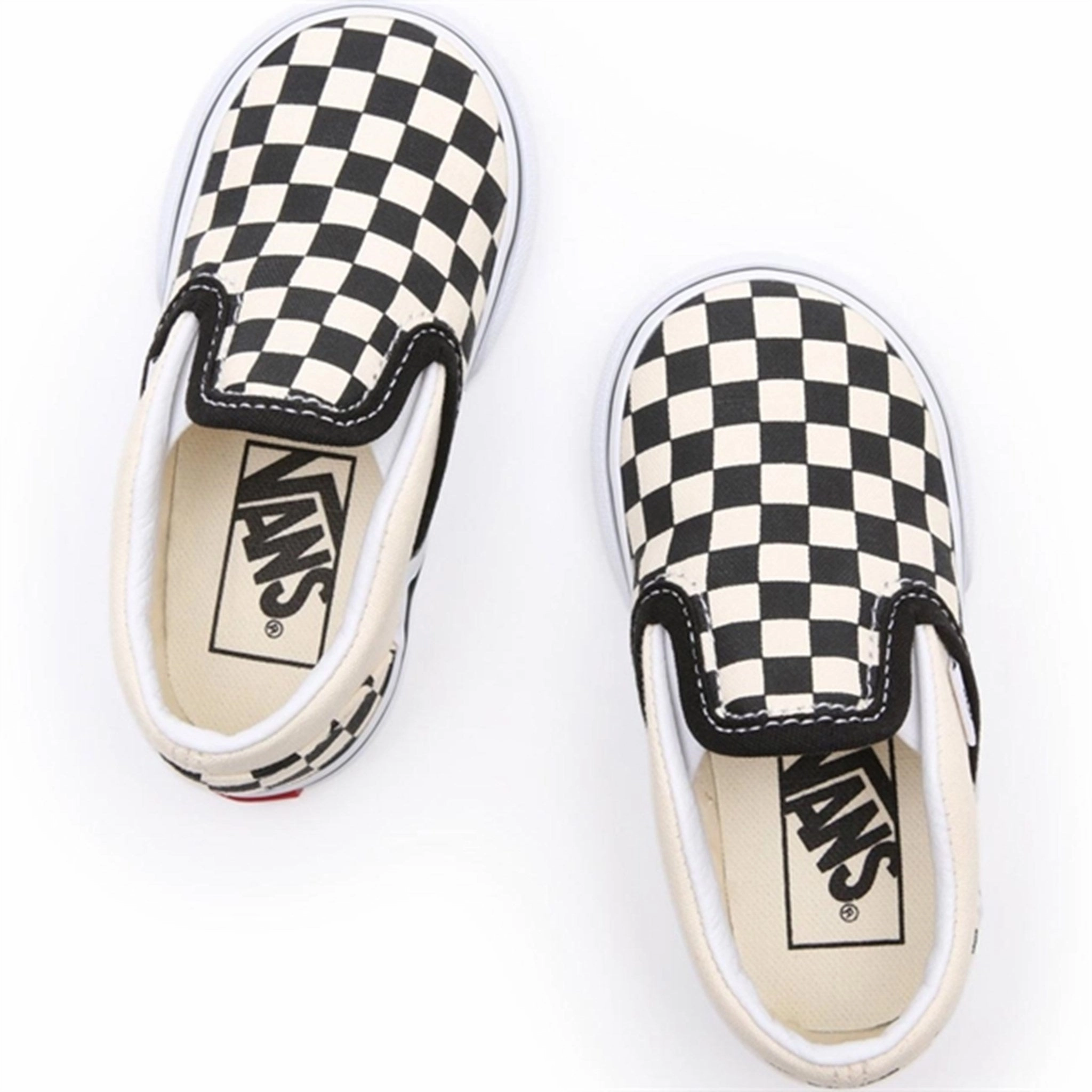 VANS Classic Slip-On Black/White Checkerboard Sko Sculpted Design Breathable Perforated Panels