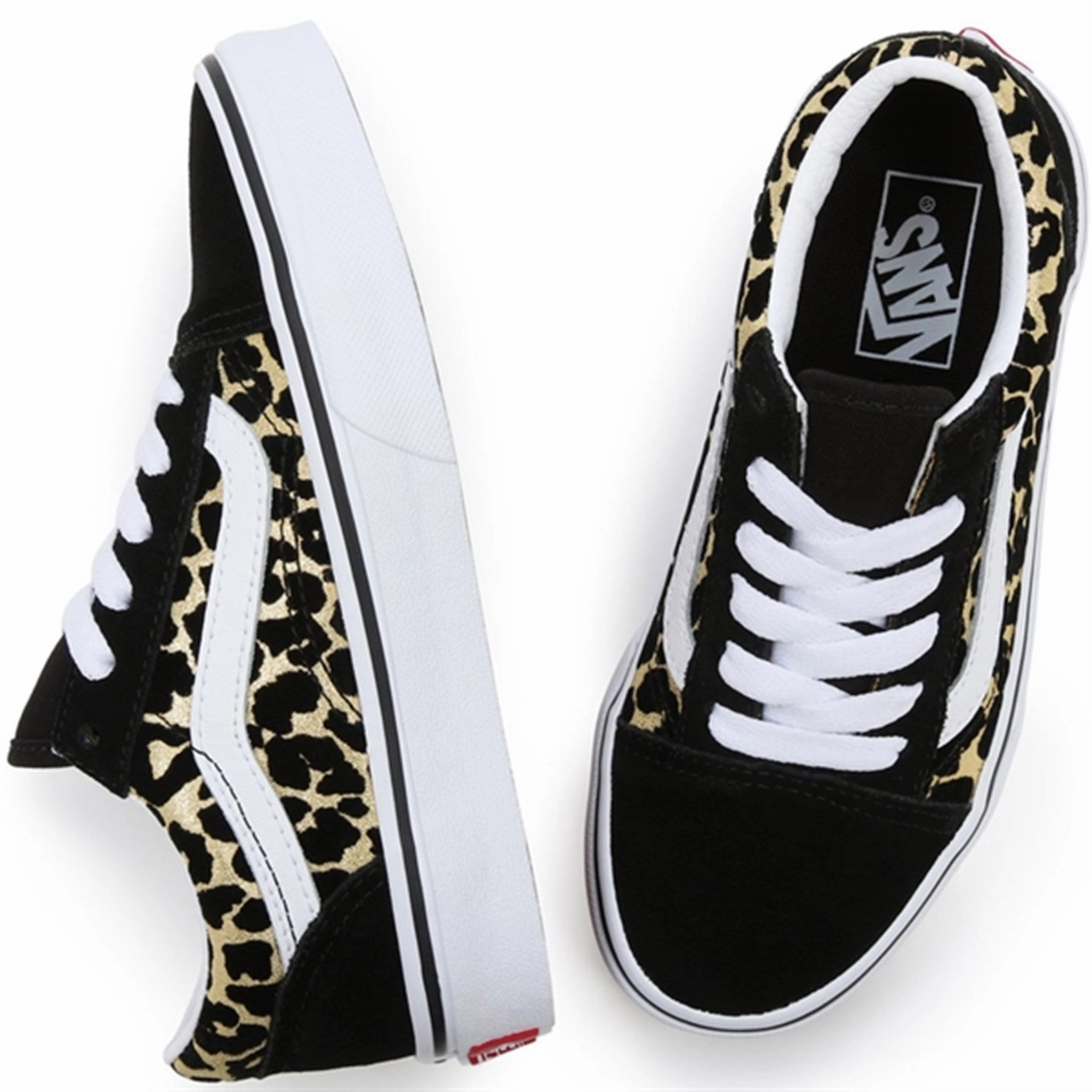 Airflow Channel Design Balanced Step VANS Old Skool Leopard/Black Shoes