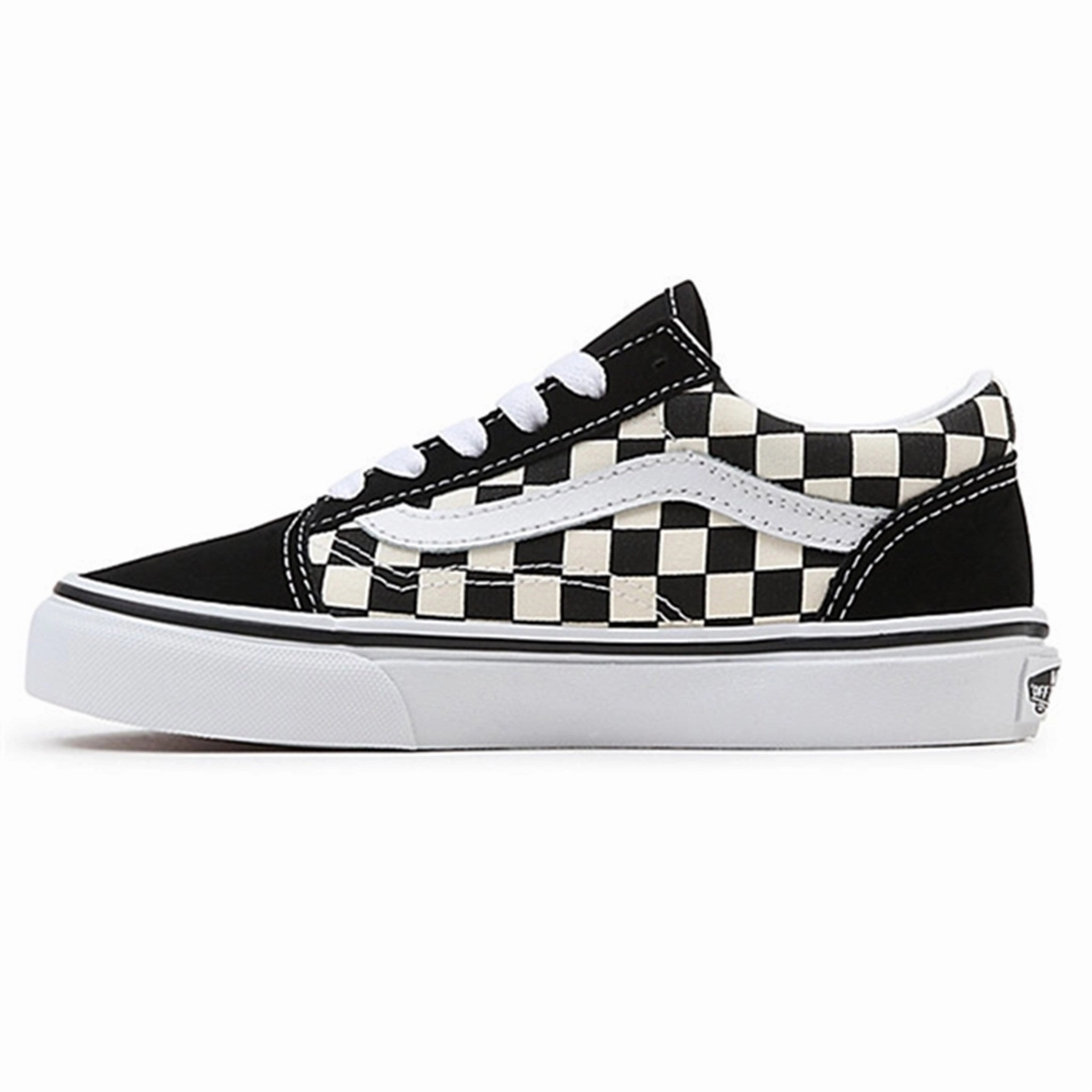 Impact Resistant Heel VANS UY Old Skool Sneakers Primary Check Black/White