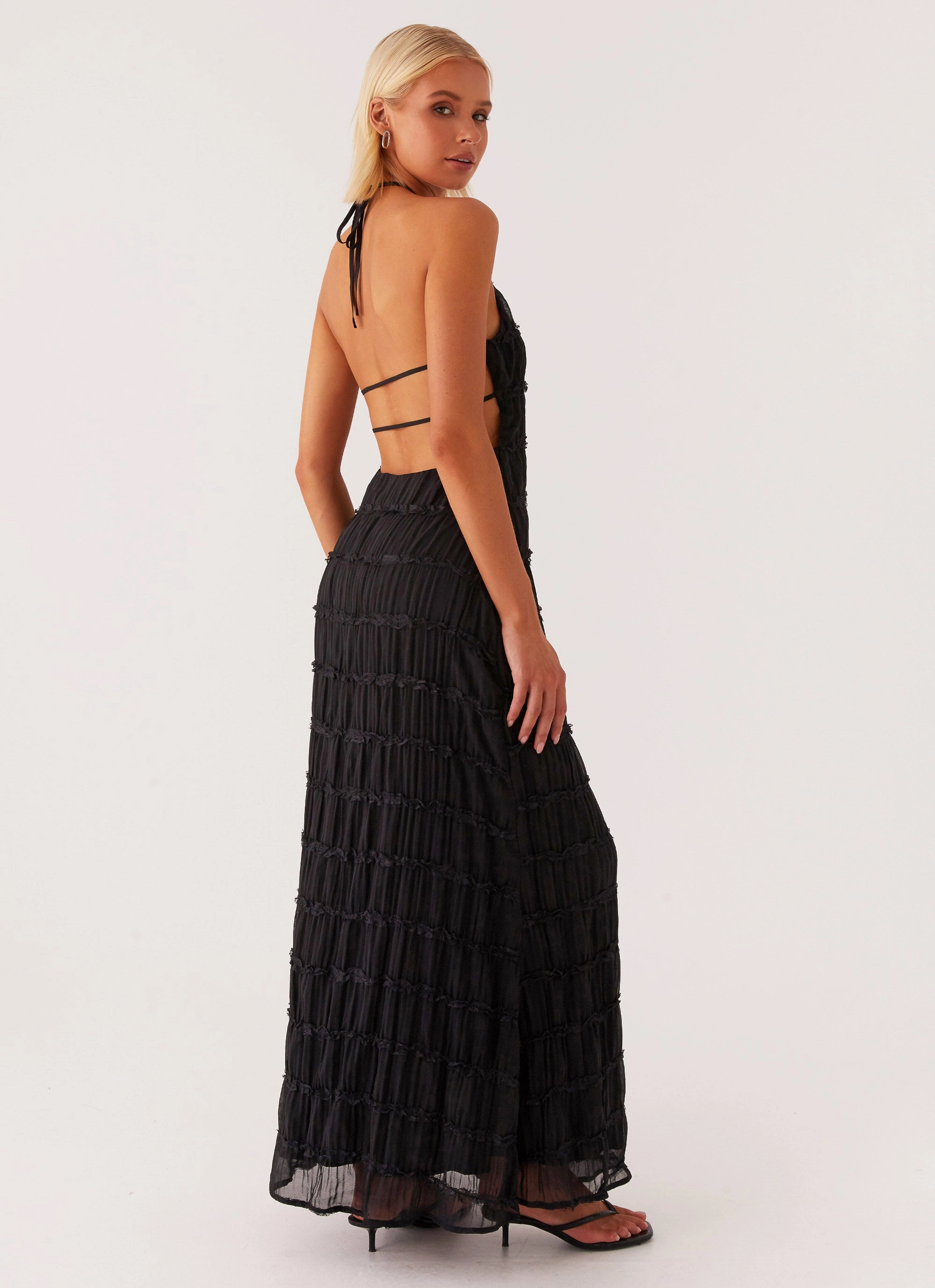 Aullie Maxi Dress - Black Smart Piece Shape Retention