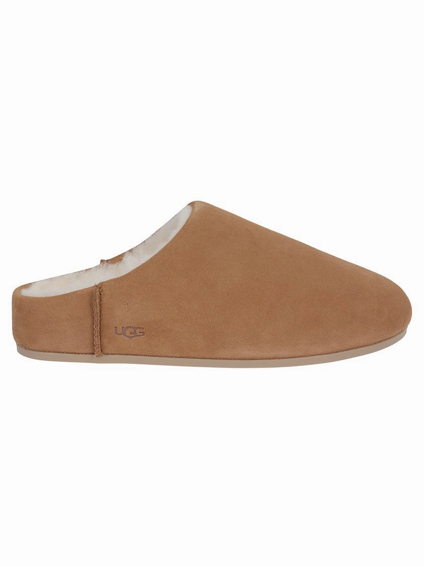 Slip-On Sandals With Smooth Suede Exterior BreathableMesh