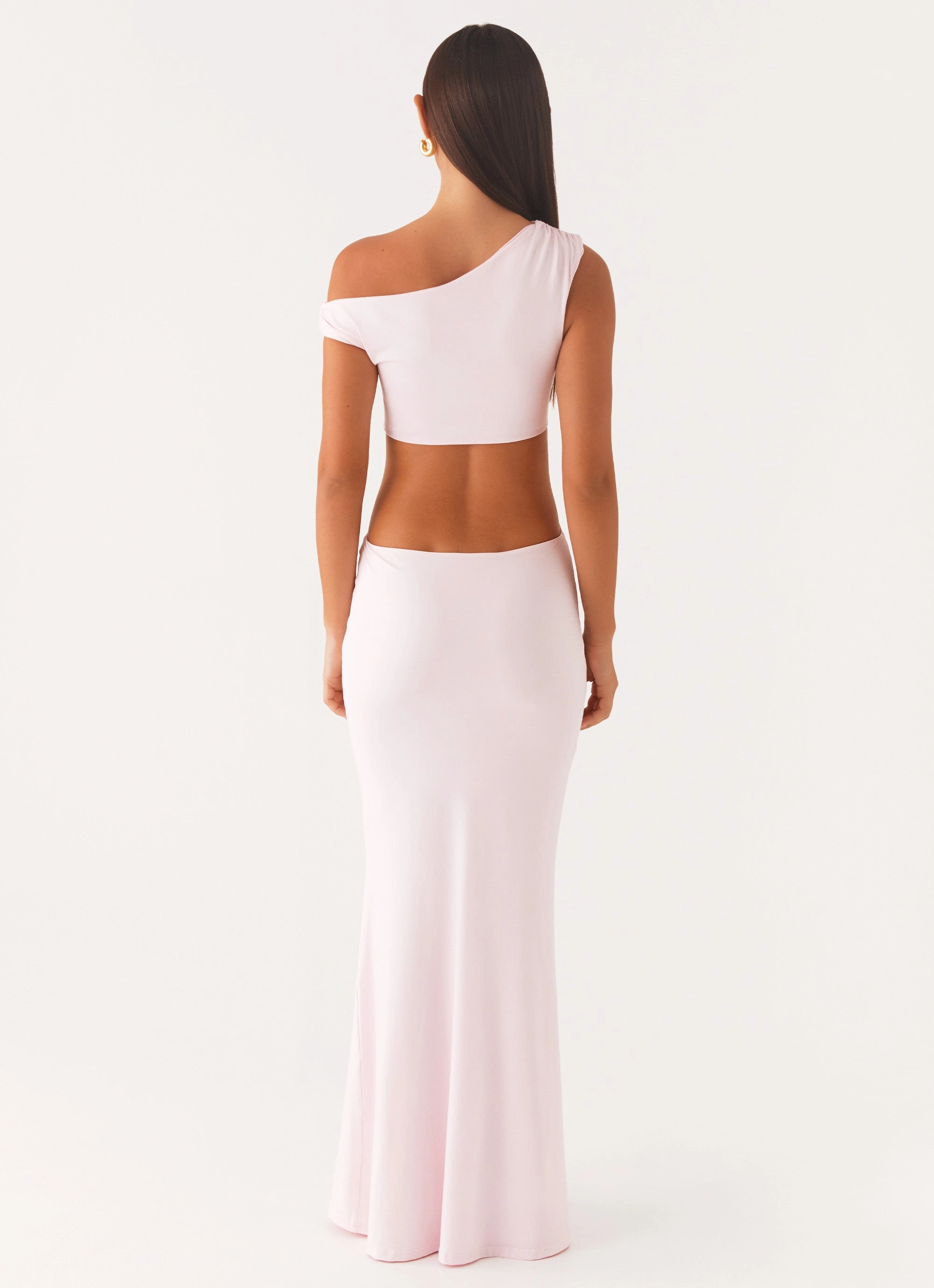 Flexible Fabric Veronica Maxi Dress - Pink
