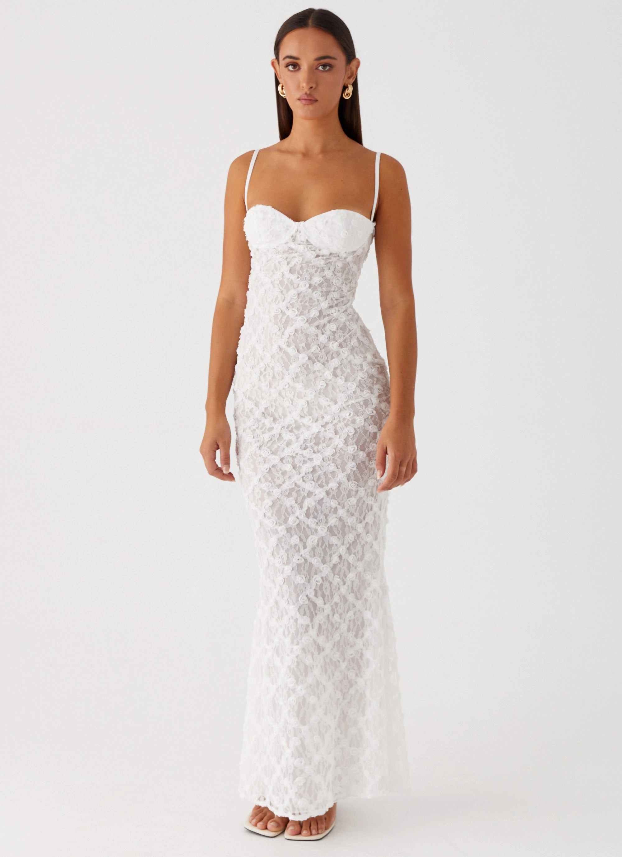 That Girl Maxi Dress - White Simple yet sophisticated gown Light Layers
