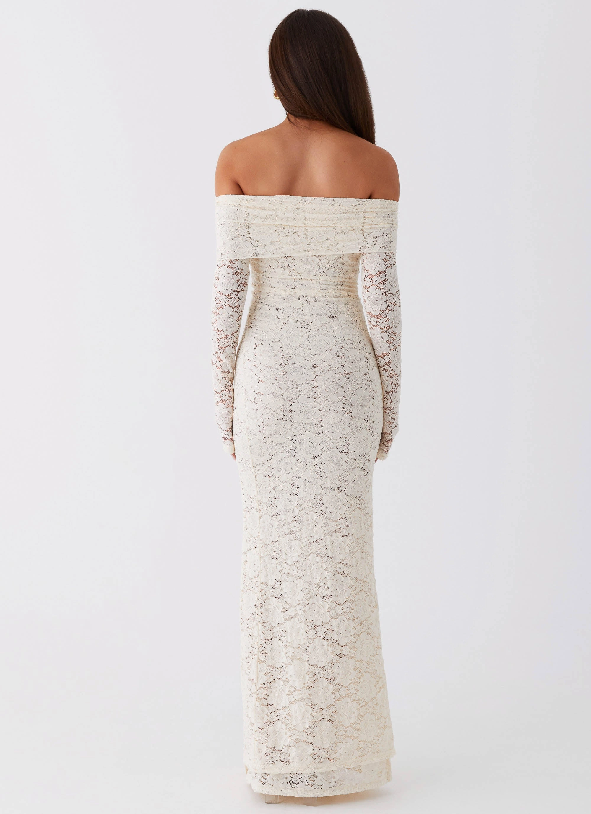 Yours Always Lace Maxi Dress - Ivory Flexible Style Smart Layer Wear