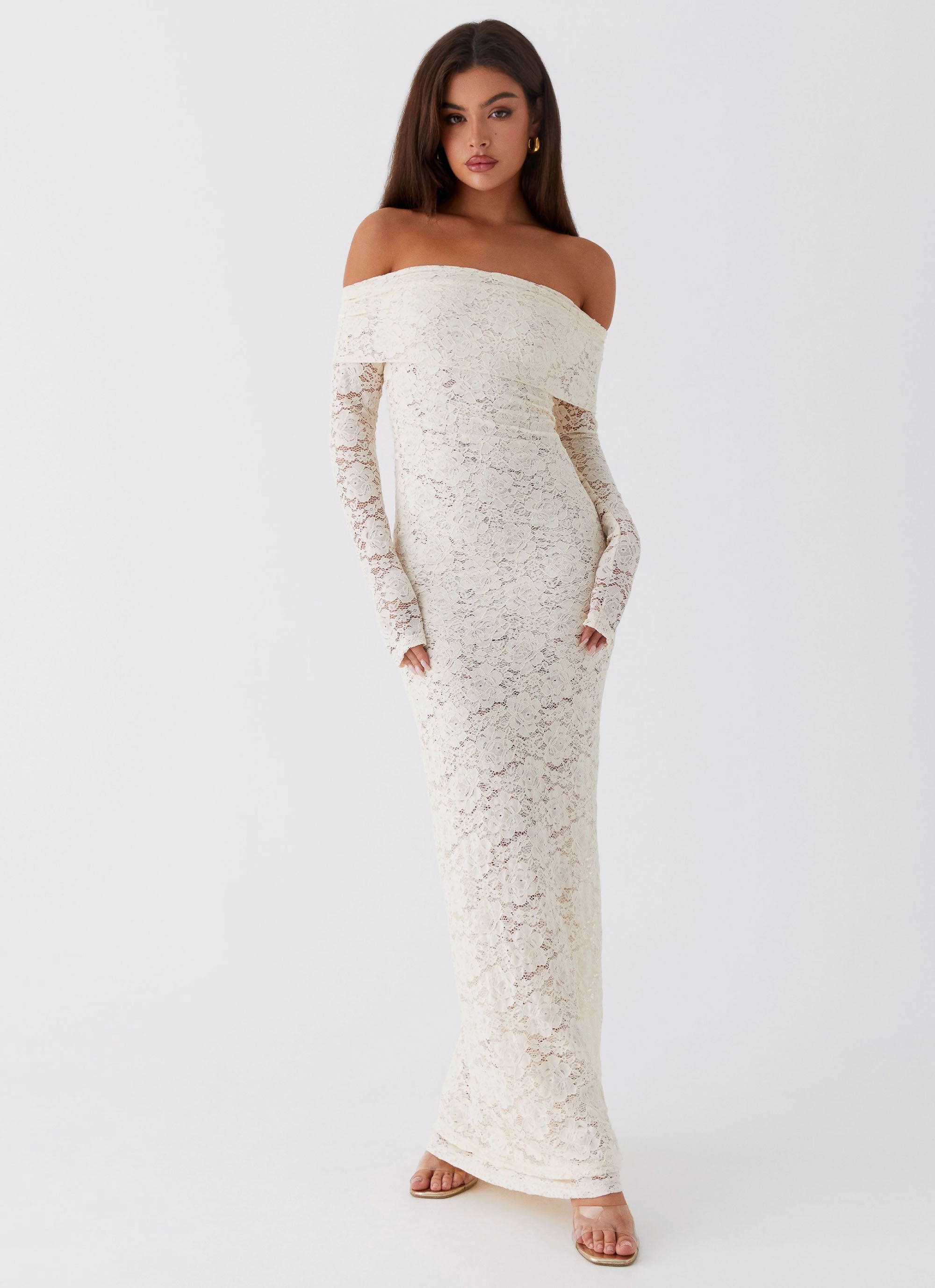 Lightweight and Breezy Yours Always Lace Maxi Dress - Ivory