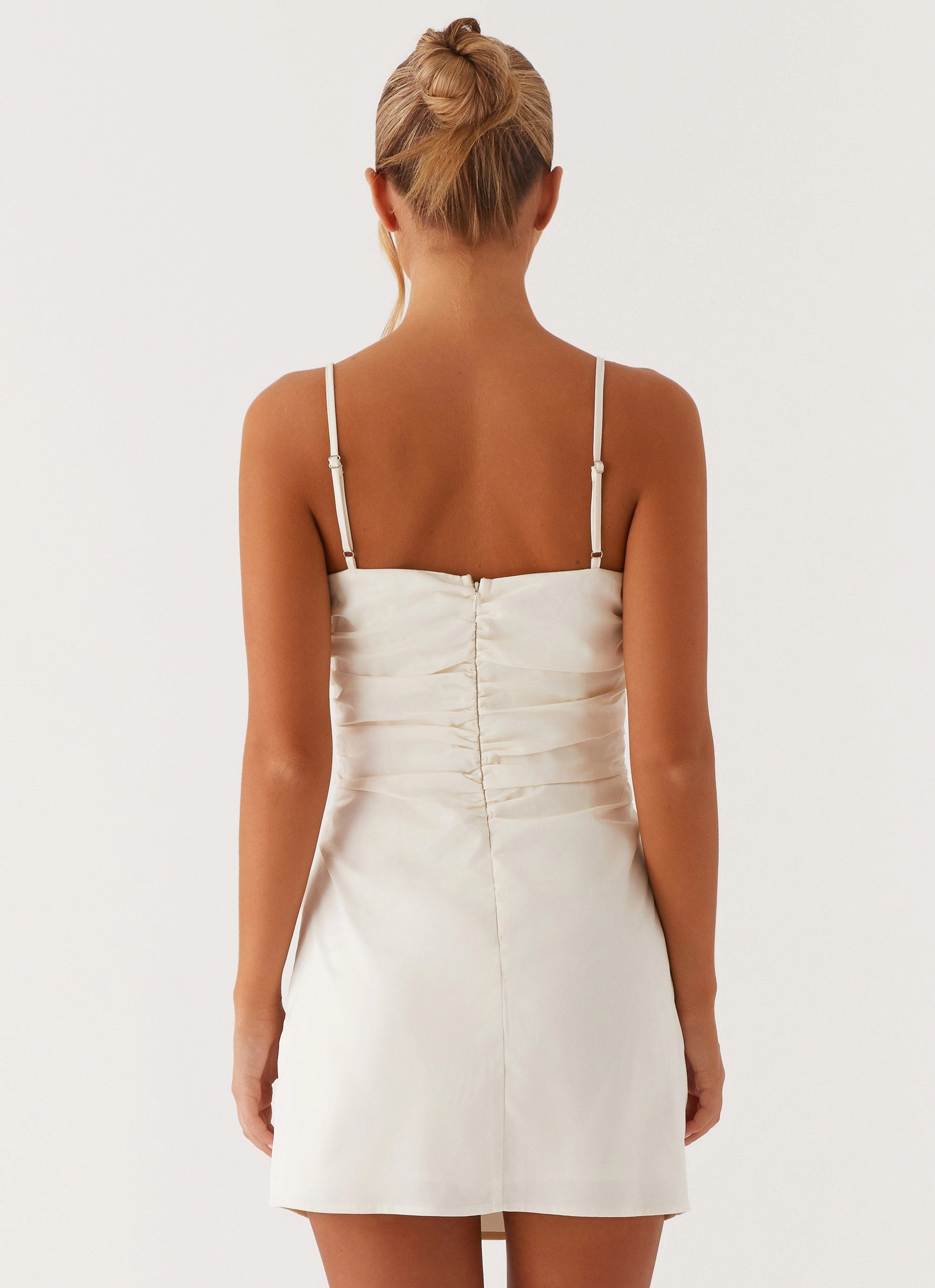 Last Summer Mini Dress - Ivory Relax Tones Garden-Party