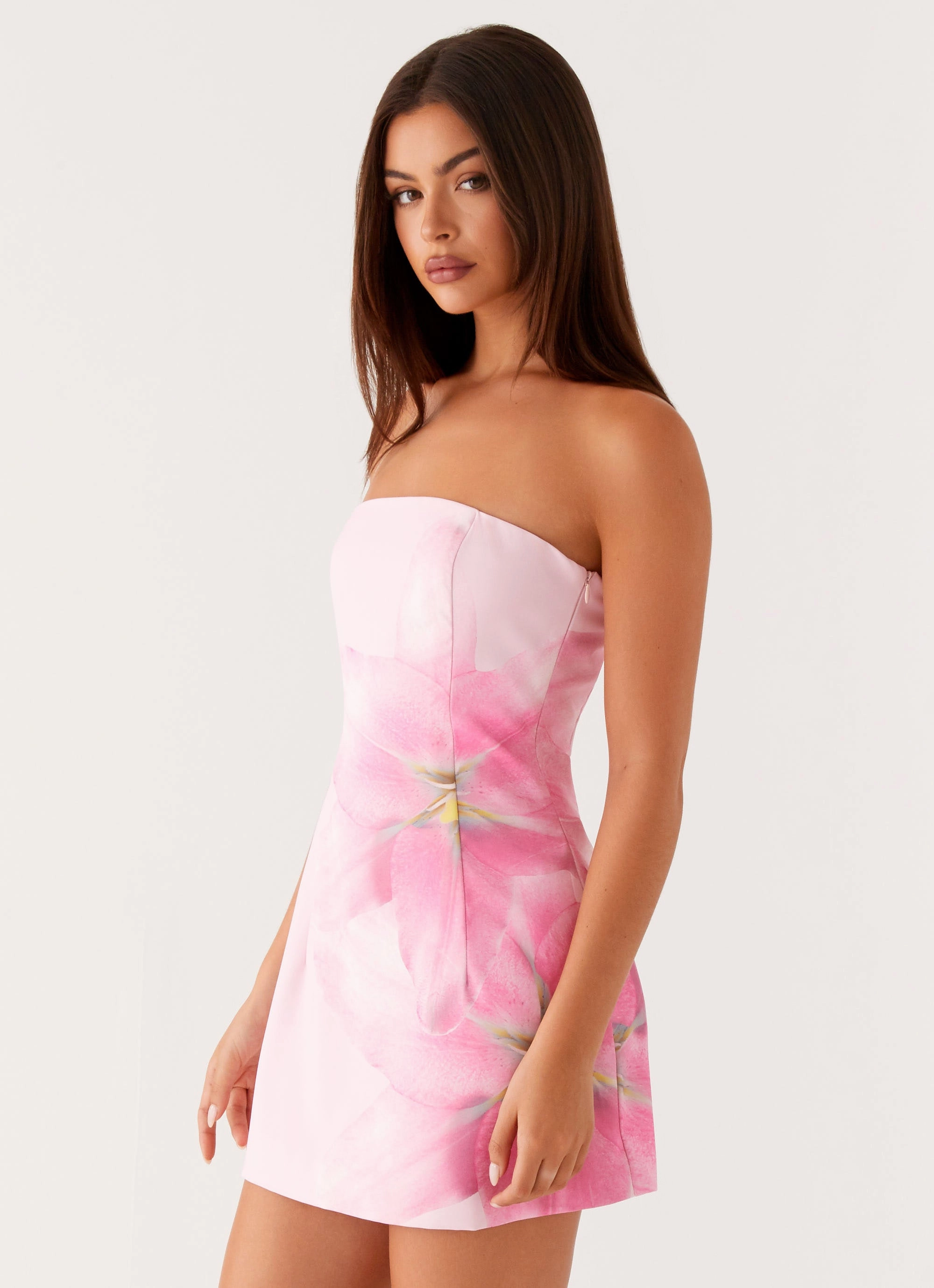 Sugar Rush Strapless Mini Dress - Pink elegant design