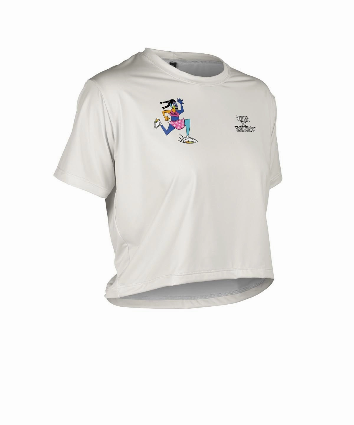 Stretch Zones W. CROP TEE - IMAGINARY RUN CLUB