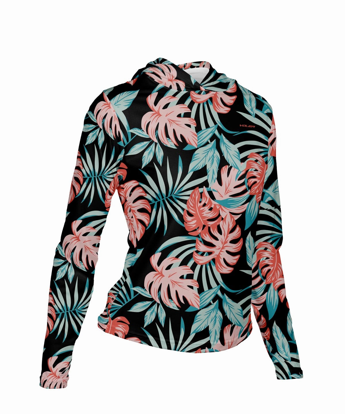 W. ENDURANCE AIR SUN HOODIE - LOTO BLANCO Stretch Material tech fabric