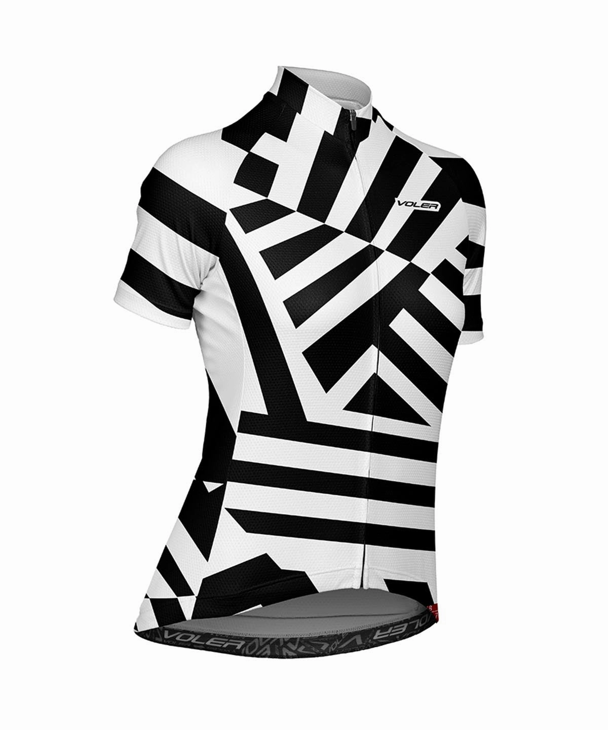 W. PELOTON RACE JERSEY - RAZZLE DAZZLE Seamless Side Panels Quick Release Moisture Transfer