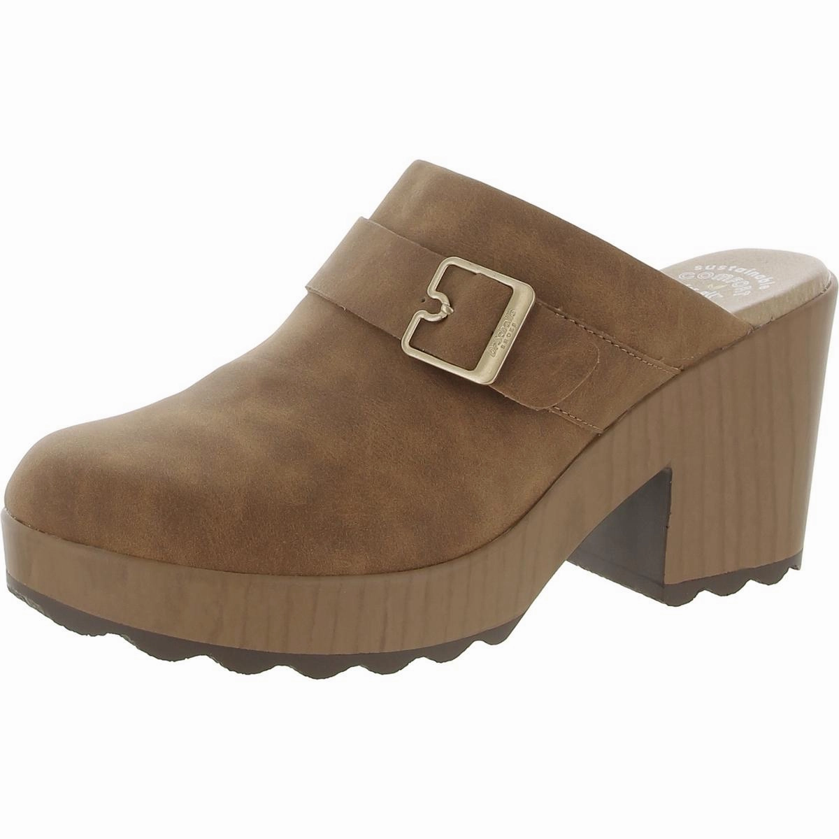 Relax Beach Footwear Quick Release Wake Up Womens Faux Leather Slide Clogs