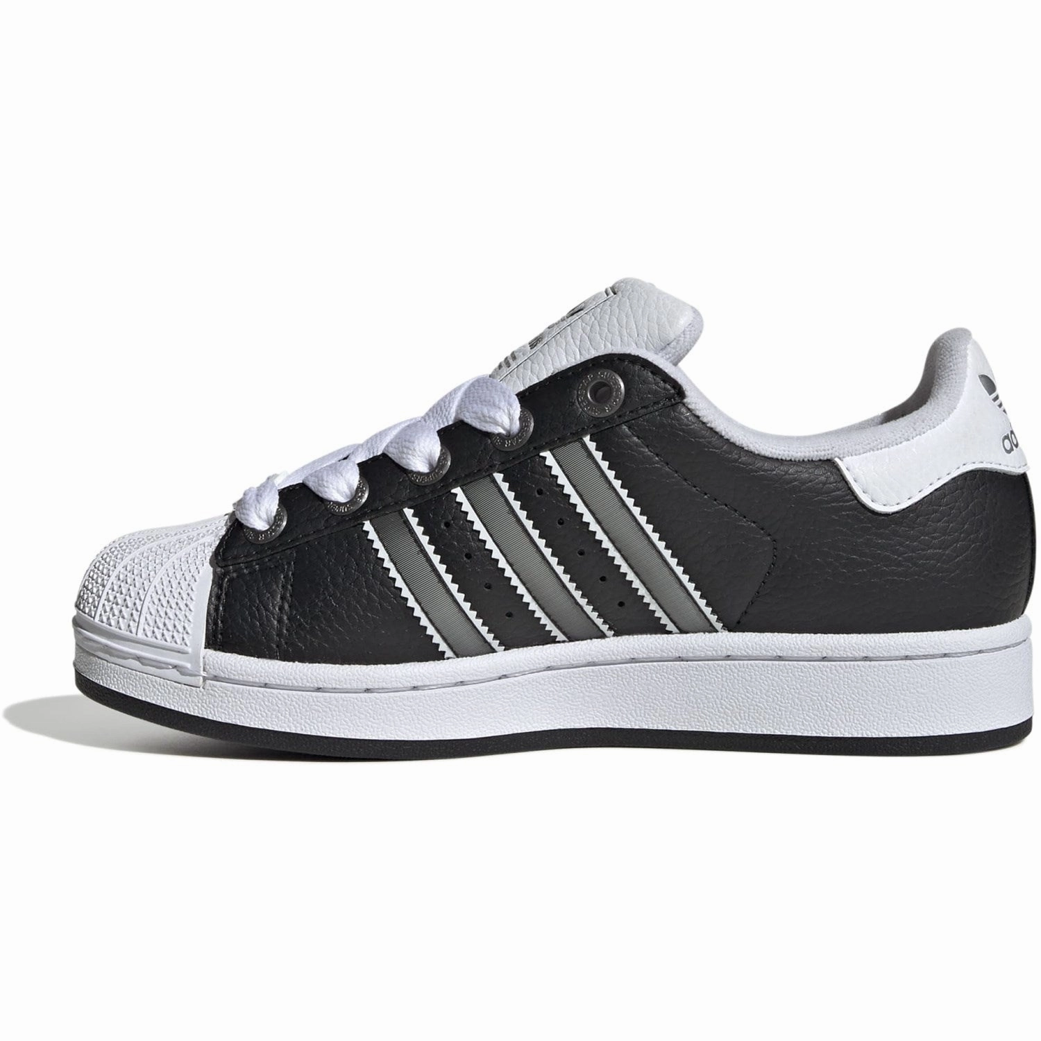 adidas Originals Core Black/Matte Silver/Ftwr White Superstar Ii J Sneakers Sport Details Impact Dispersion Layer