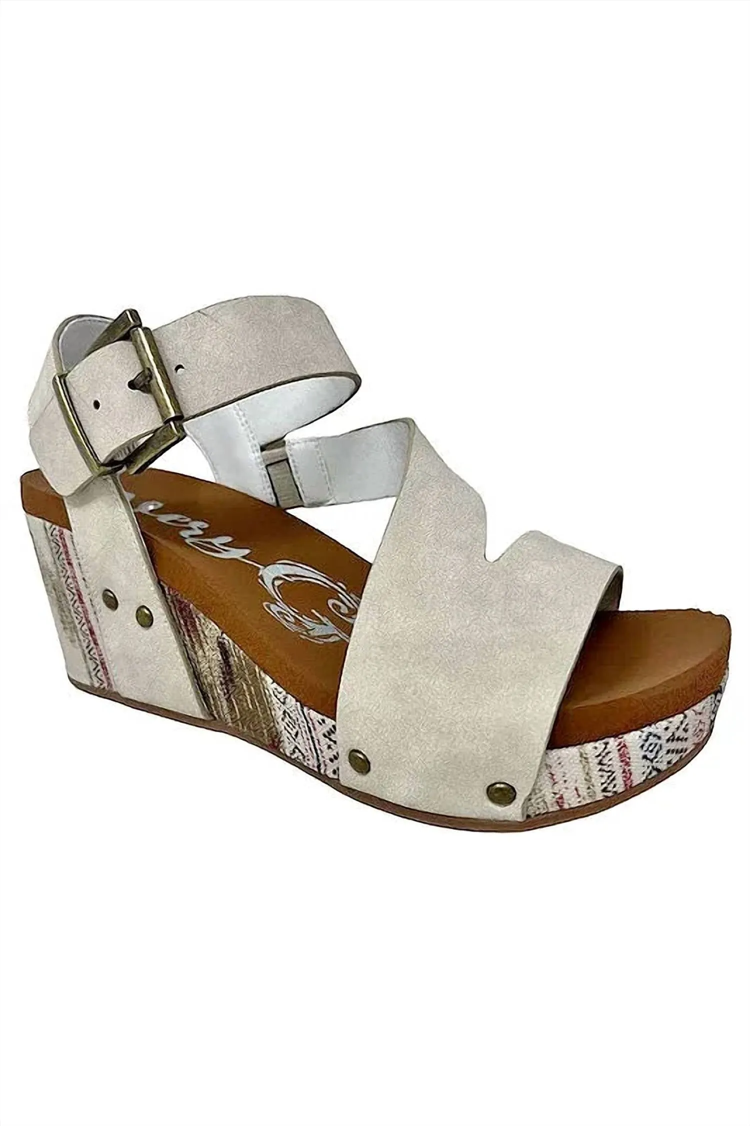 Comfy Sandals for Travel Anti Slip Traction Women's Giavanna Sandals In Cream