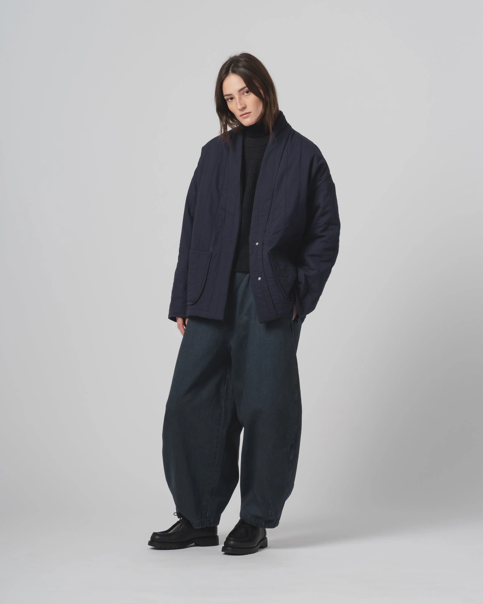 Reservation Performance Wear Edo Jacket Quilted Cotton Inkt